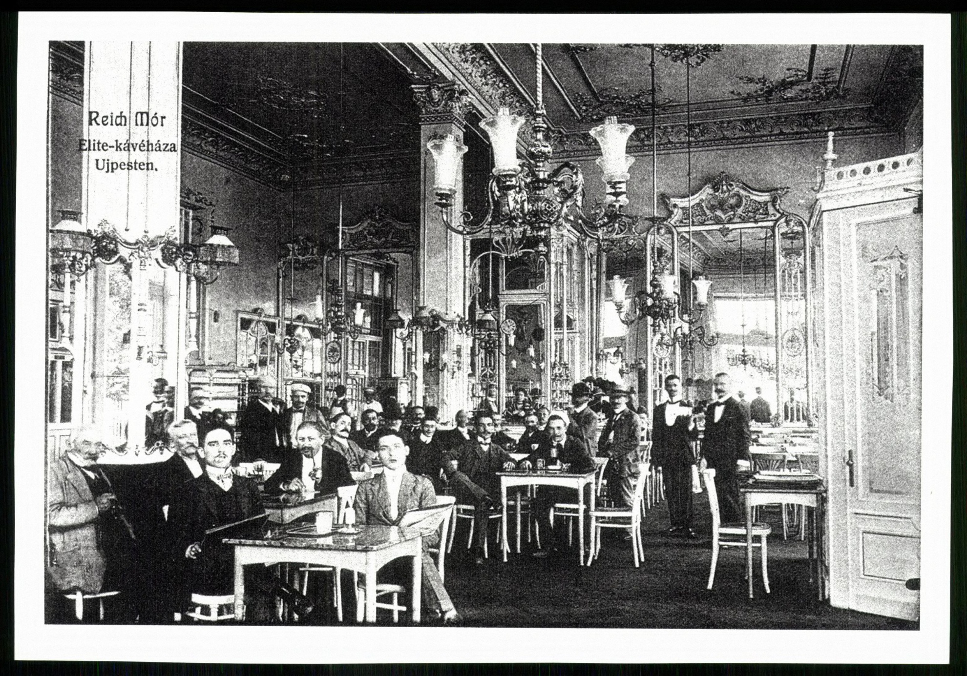 Reich Mór Elita kávéháza Újpesten (Magyar Kereskedelmi és Vendéglátóipari Múzeum CC BY-NC-ND)