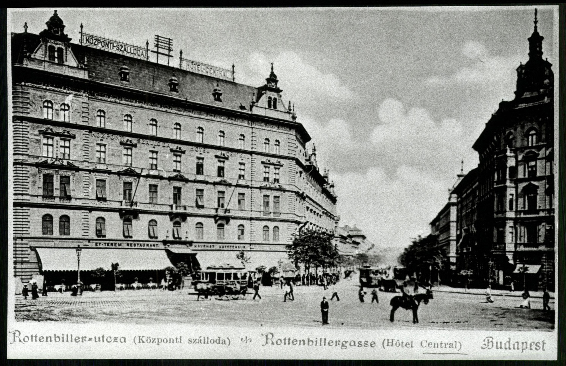 Budapest, Rottenbiller utca (Központi szálloda) (Magyar Kereskedelmi és Vendéglátóipari Múzeum CC BY-NC-ND)