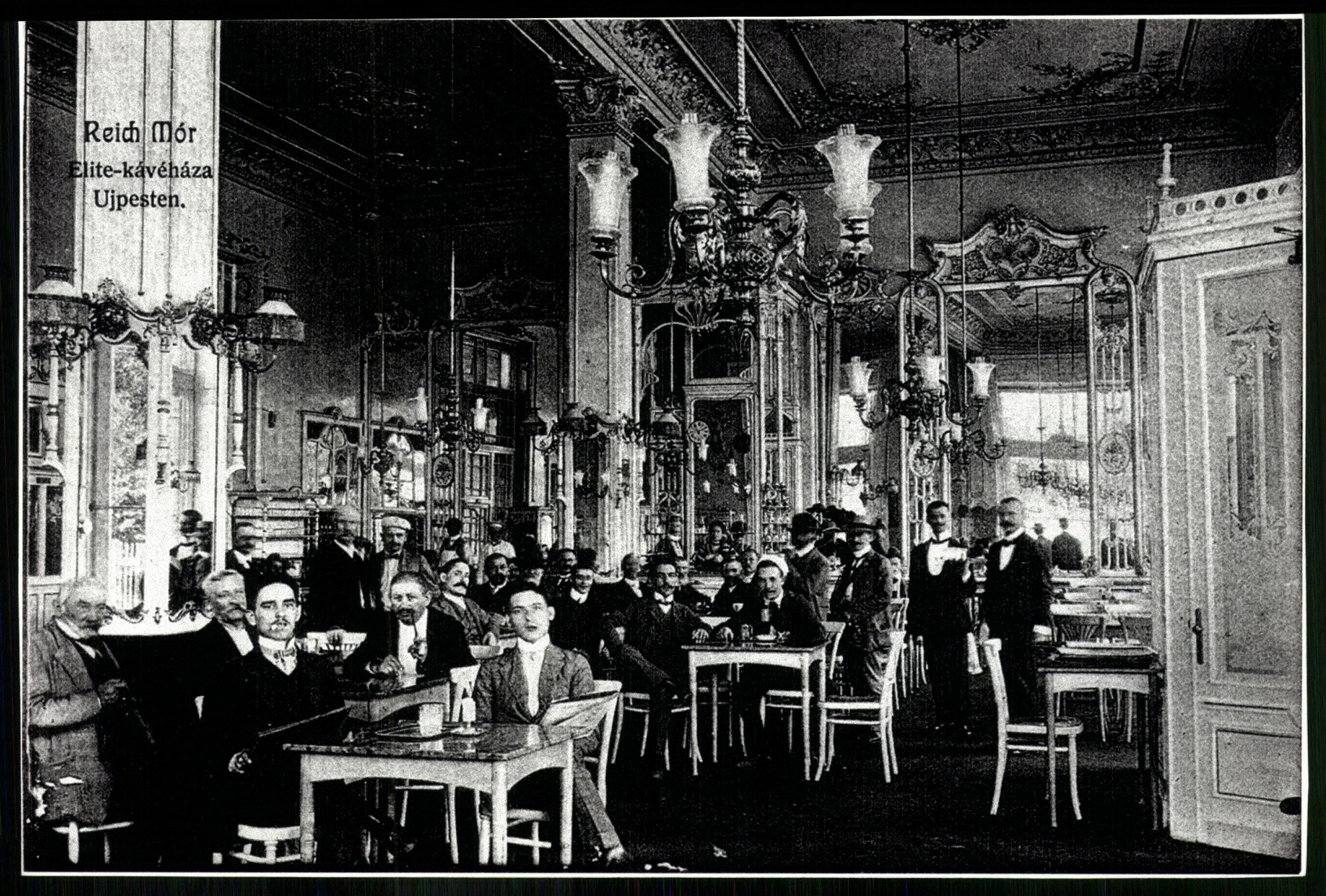 Reich Mór Elite-kávéháza, Újpesten (Magyar Kereskedelmi és Vendéglátóipari Múzeum CC BY-NC-ND)