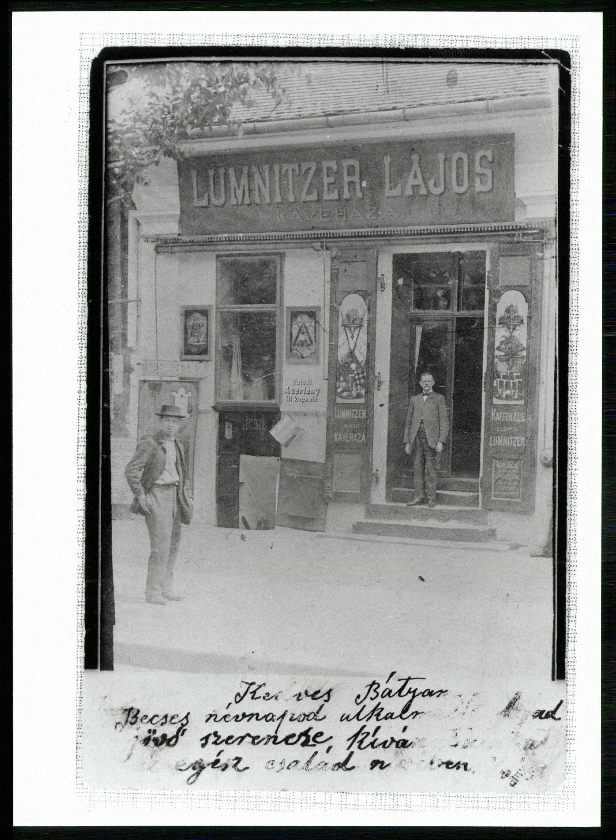 Lumnitzer Lajos kávéháza (Magyar Kereskedelmi és Vendéglátóipari Múzeum CC BY-NC-ND)
