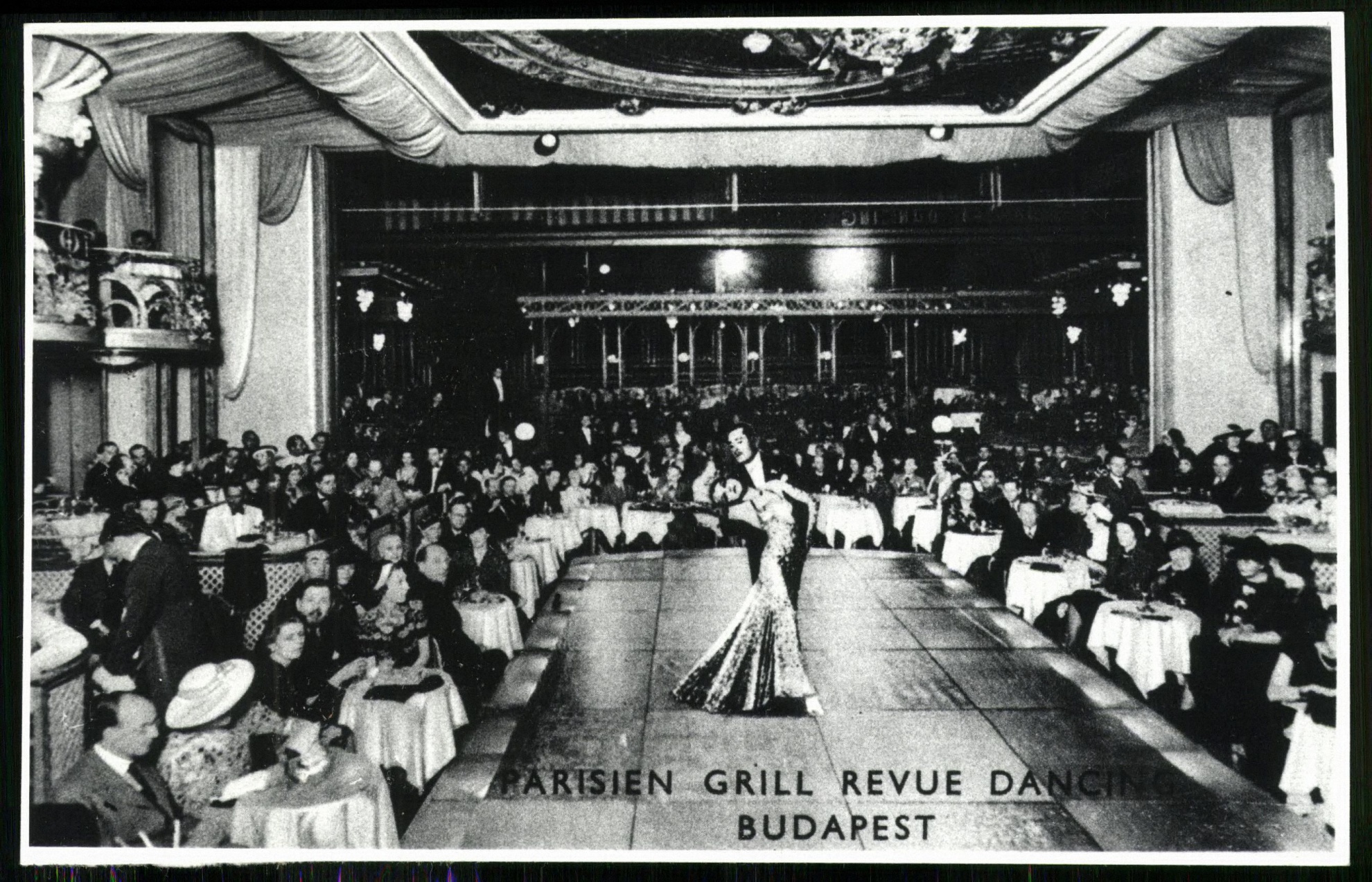 Parisien Grill Revue Danc (nem olvasható) , Budapest (Magyar Kereskedelmi és Vendéglátóipari Múzeum CC BY-NC-ND)