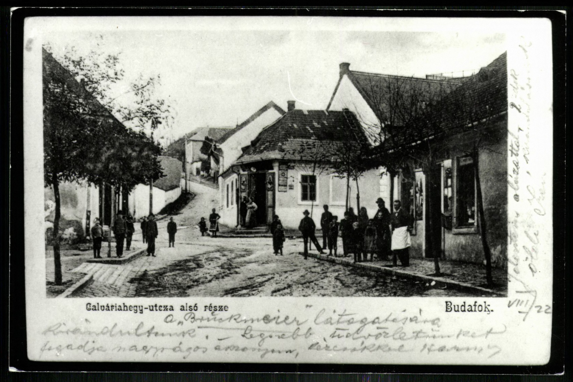 Budafok Kálváriahegy utca alsó része. „Bruckmeier” (Magyar Kereskedelmi és Vendéglátóipari Múzeum CC BY-NC-ND)