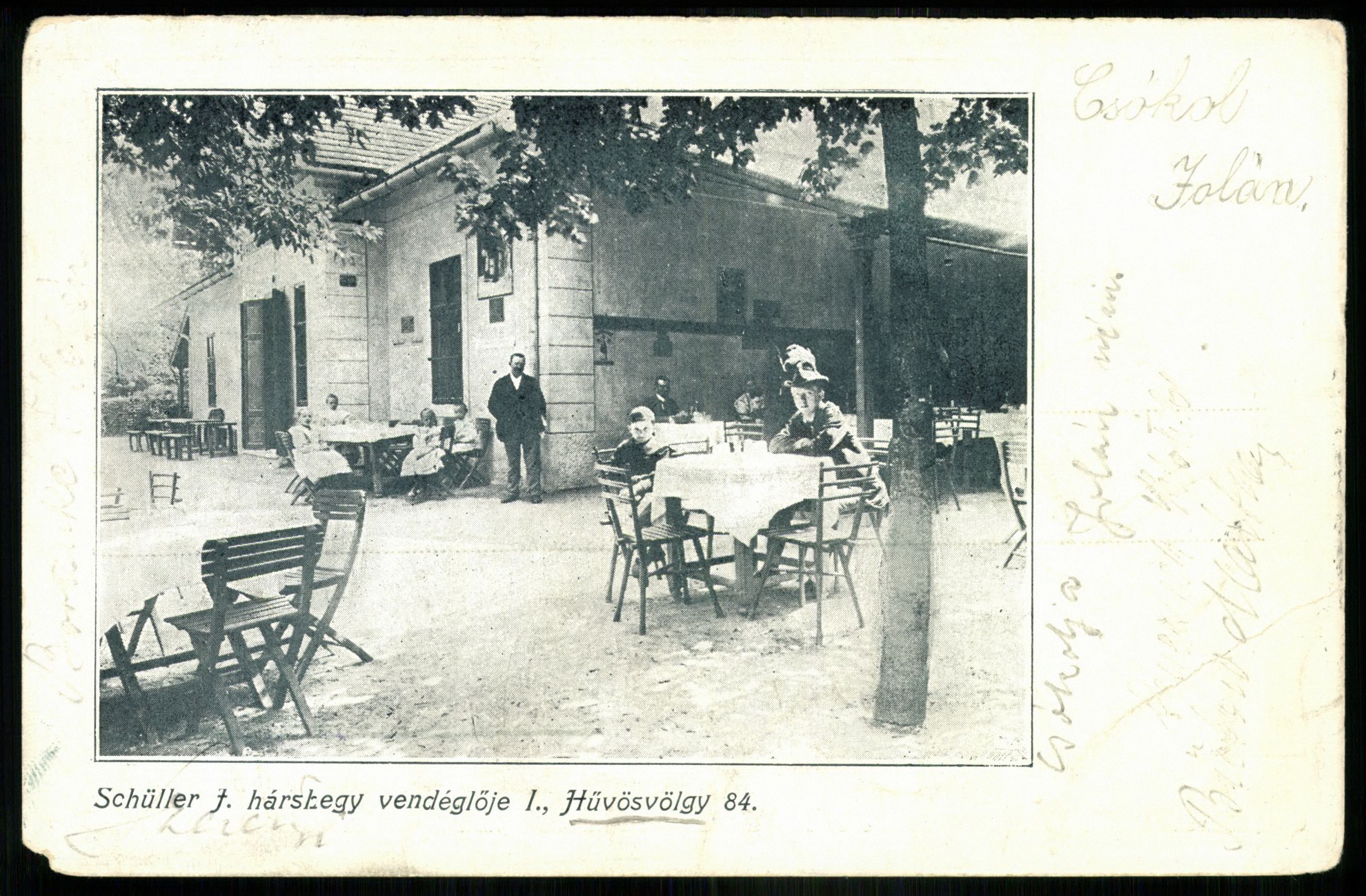 Schüller J. Hárshegy vendéglője I., Hűvösvölgy 84. (Magyar Kereskedelmi és Vendéglátóipari Múzeum CC BY-NC-ND)