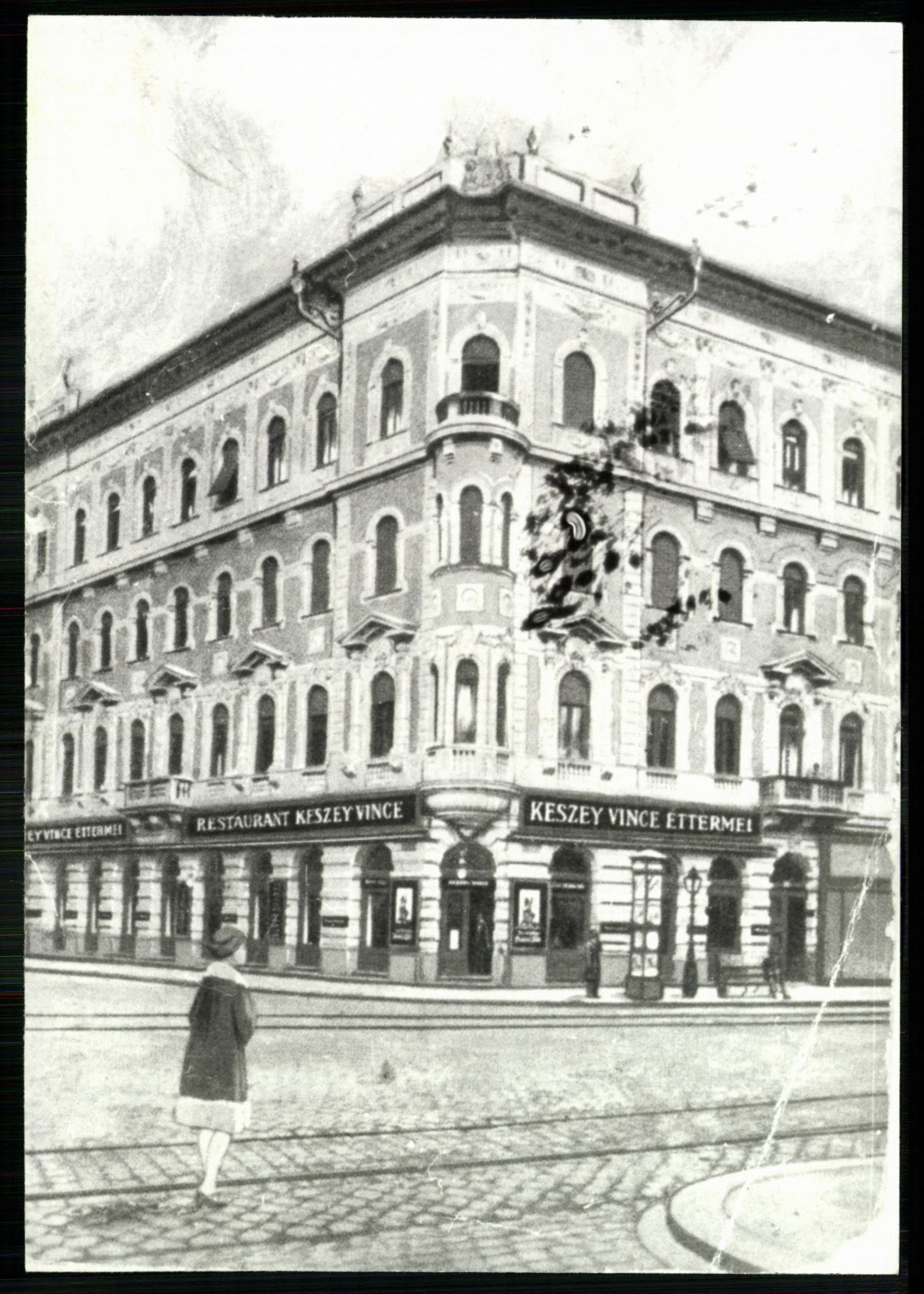 Keszey Vince étterme. Budapest, VII., Rákóczi út 44. (Magyar Kereskedelmi és Vendéglátóipari Múzeum CC BY-NC-ND)
