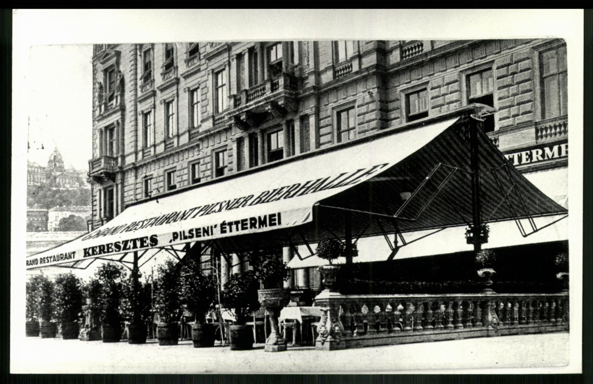 „Pilseni sörcsarnok”, Vígadó tér 3. Tulajdonos: Keresztes Ede (Magyar Kereskedelmi és Vendéglátóipari Múzeum CC BY-NC-ND)