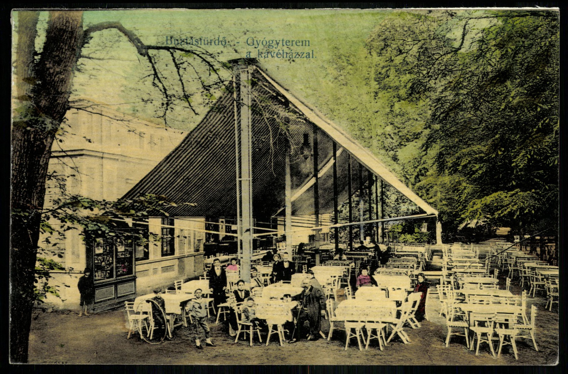 Buziásfürdő Gyógyterem a kávéházzal (Magyar Kereskedelmi és Vendéglátóipari Múzeum CC BY-NC-ND)