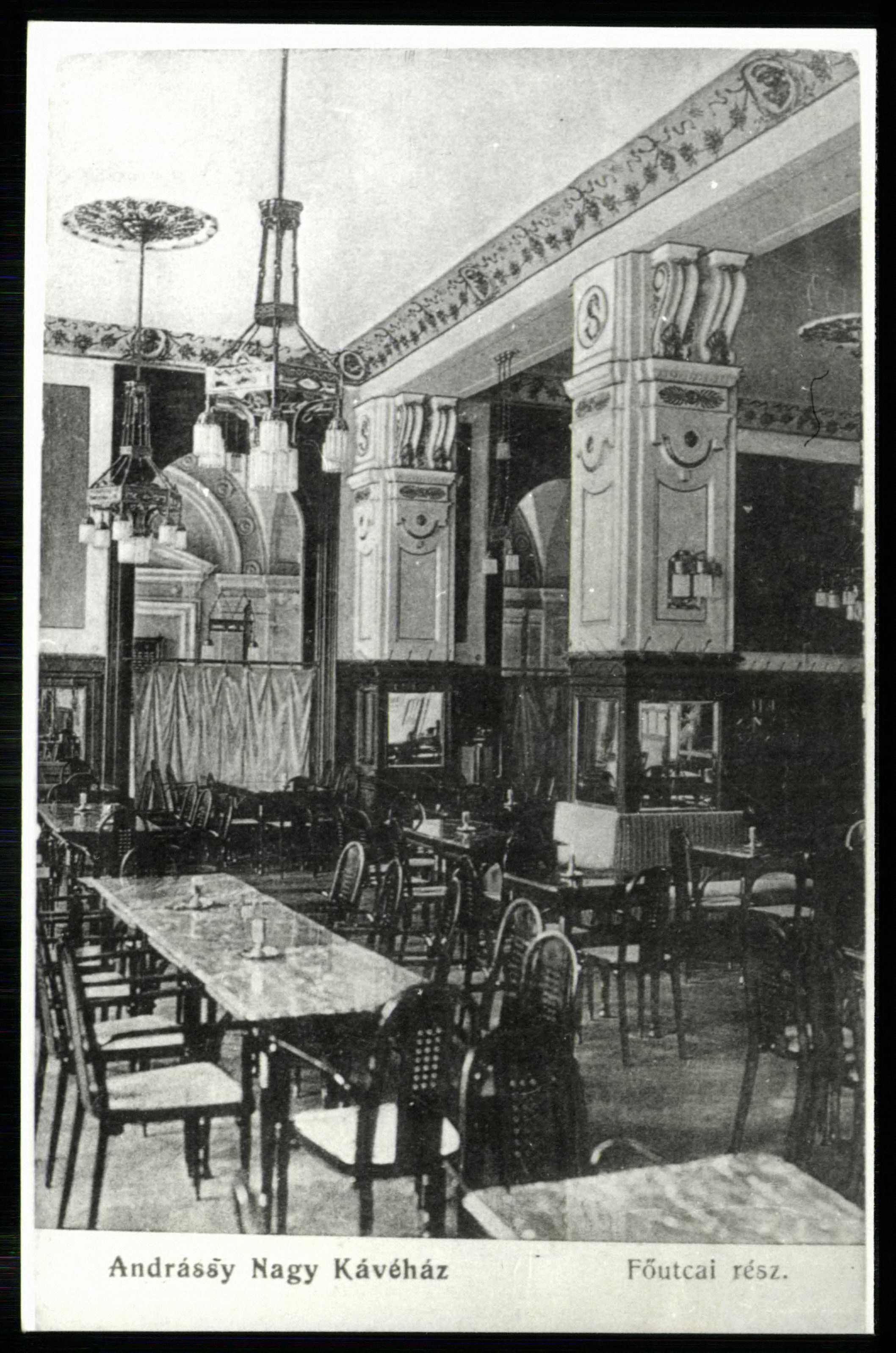 Kassa Andrássy kávéház (Magyar Kereskedelmi és Vendéglátóipari Múzeum CC BY-NC-ND)
