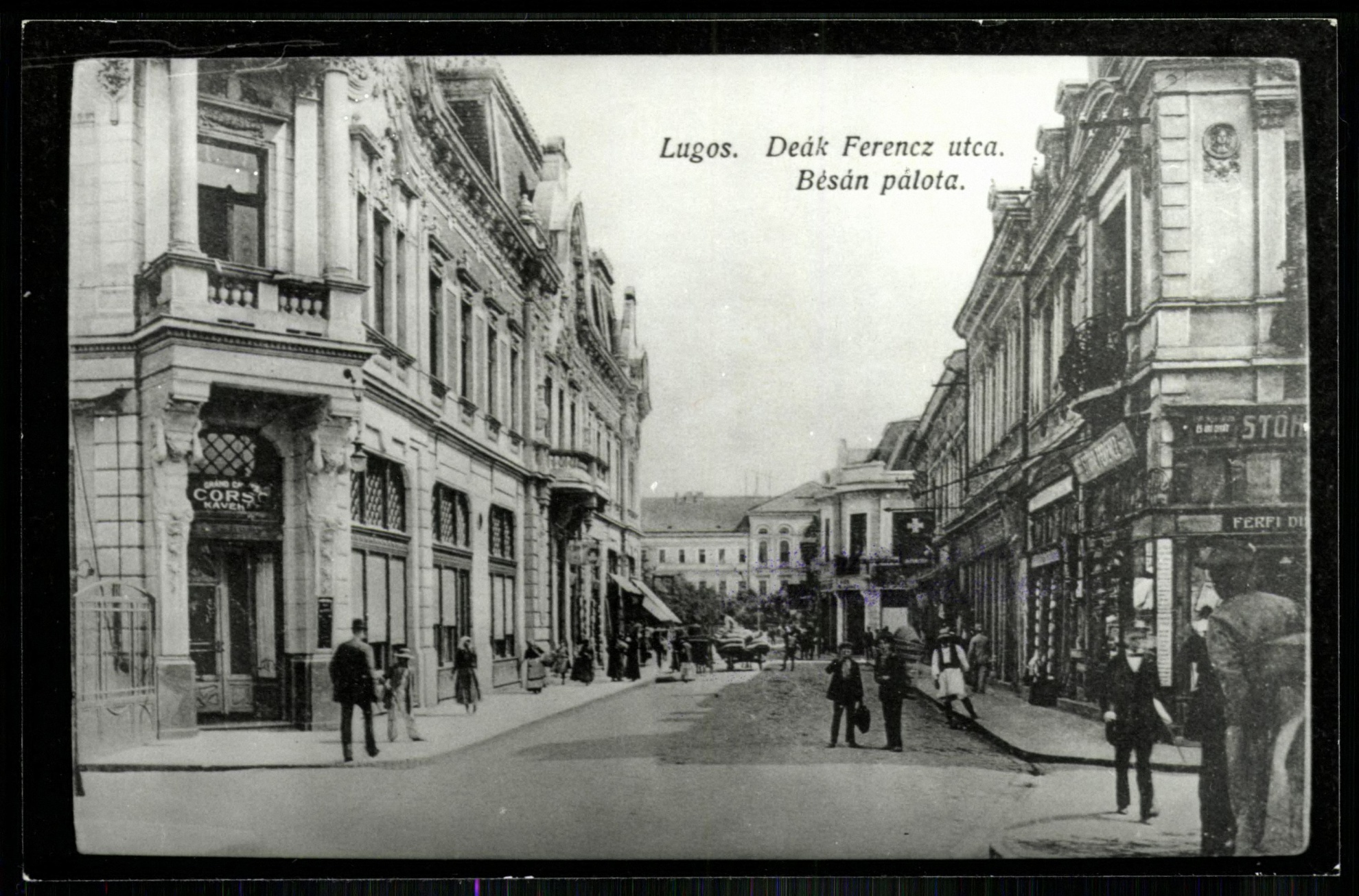 Lugos Széchenyi utca. Hungária kávéház (Magyar Kereskedelmi és Vendéglátóipari Múzeum CC BY-NC-ND)
