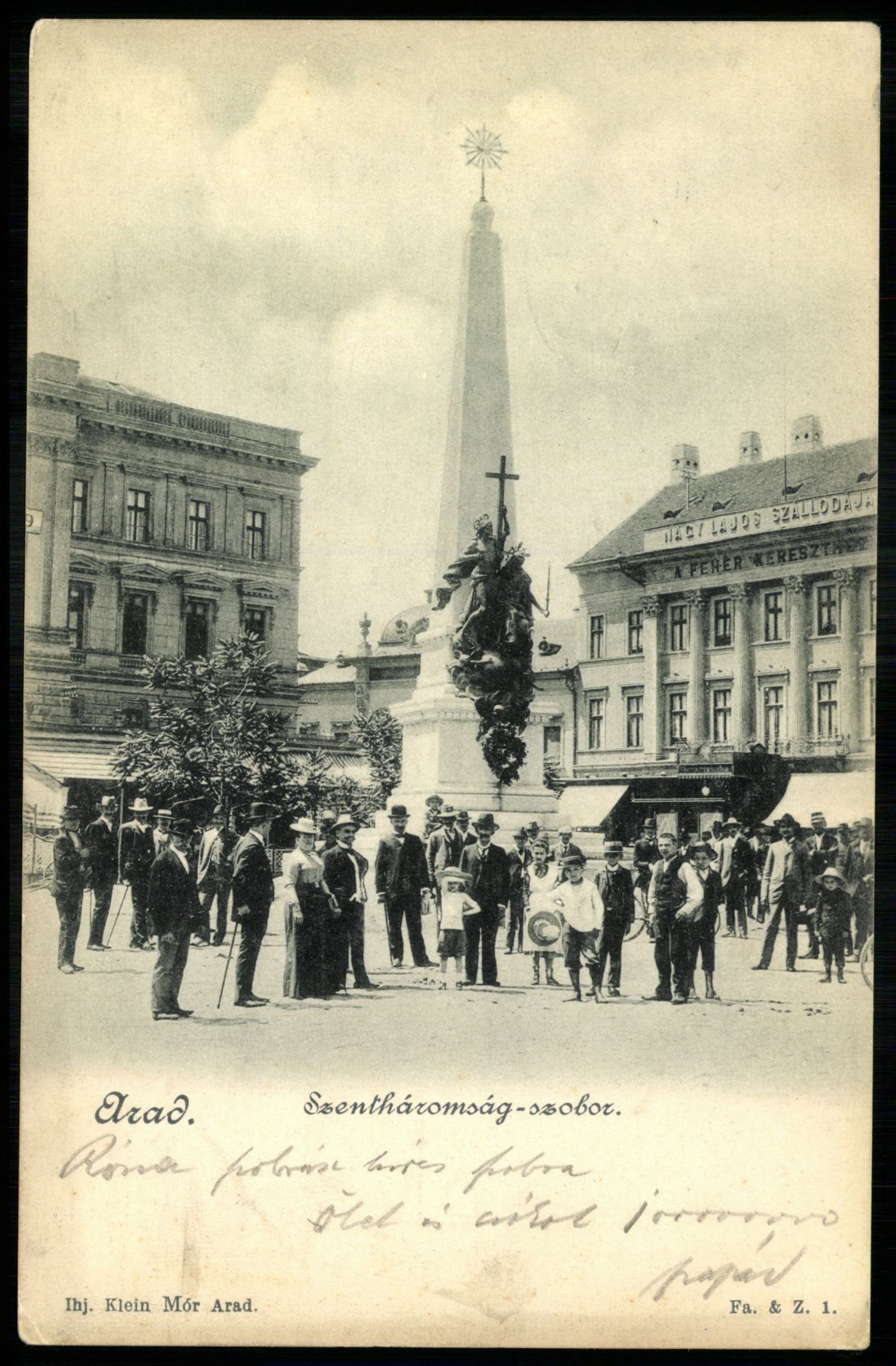 Arad Szentháromság szobor (Magyar Kereskedelmi és Vendéglátóipari Múzeum CC BY-NC-ND)