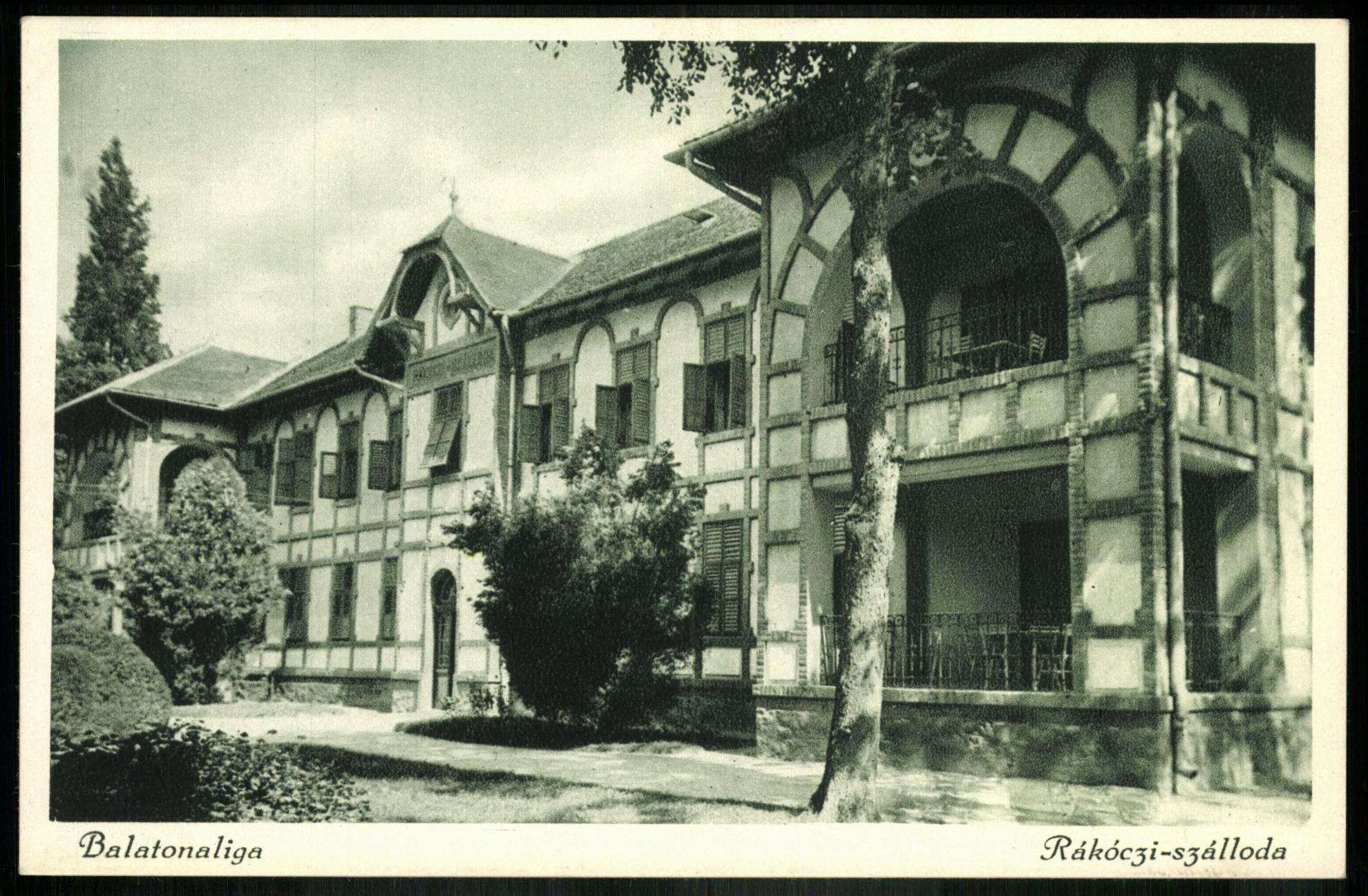 Balatonaliga Rákóczi szálloda (Magyar Kereskedelmi és Vendéglátóipari Múzeum CC BY-NC-ND)