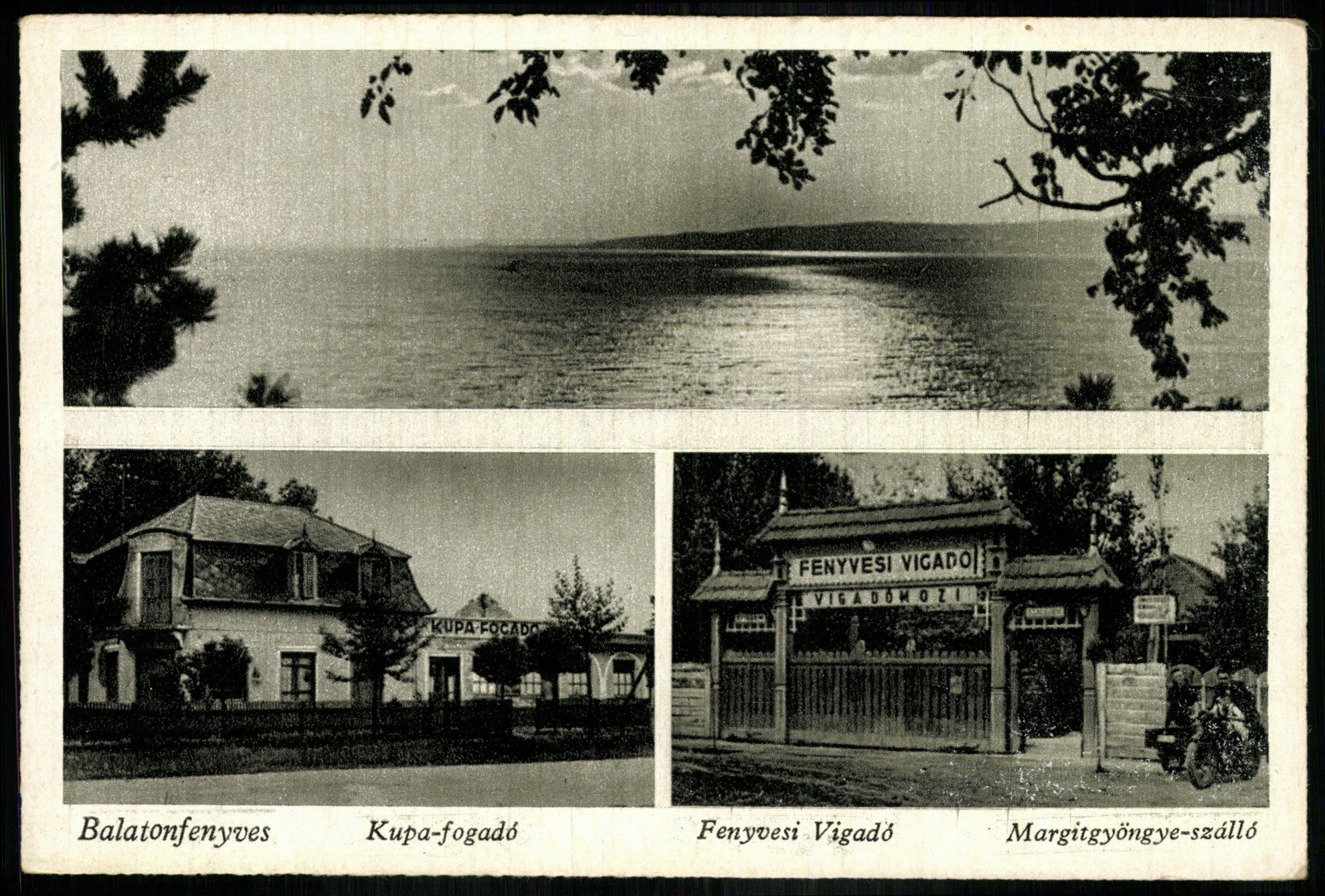 Balatonfenyves Kupa fogadó, Fenyvesi Vígadó, Margitgyöngye szálló (Magyar Kereskedelmi és Vendéglátóipari Múzeum CC BY-NC-ND)