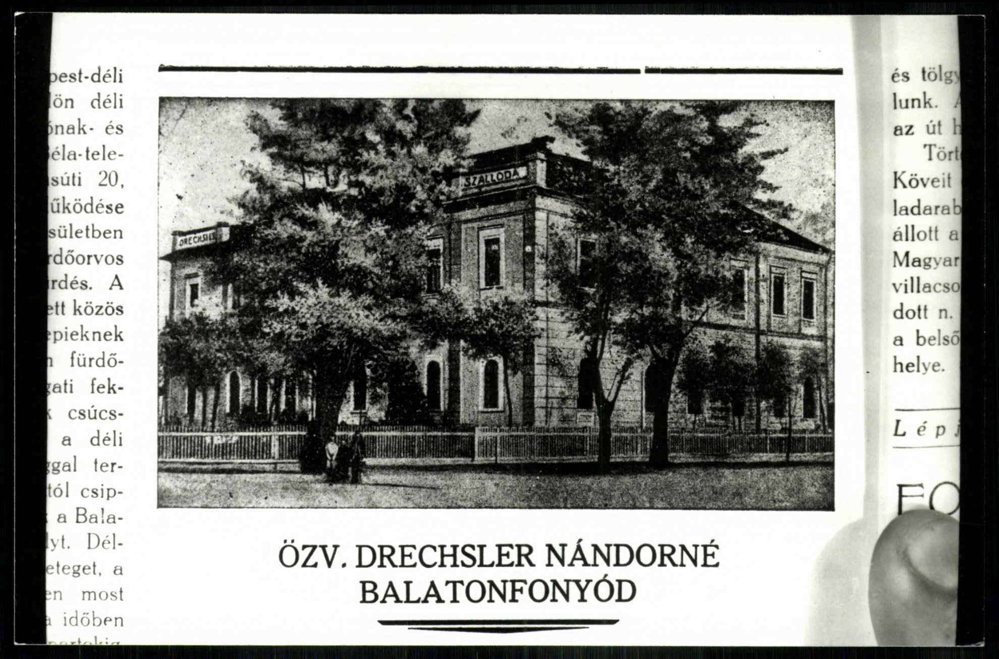 Balatonfonyód özv. Drechsler Nándorné (Magyar Kereskedelmi és Vendéglátóipari Múzeum CC BY-NC-ND)