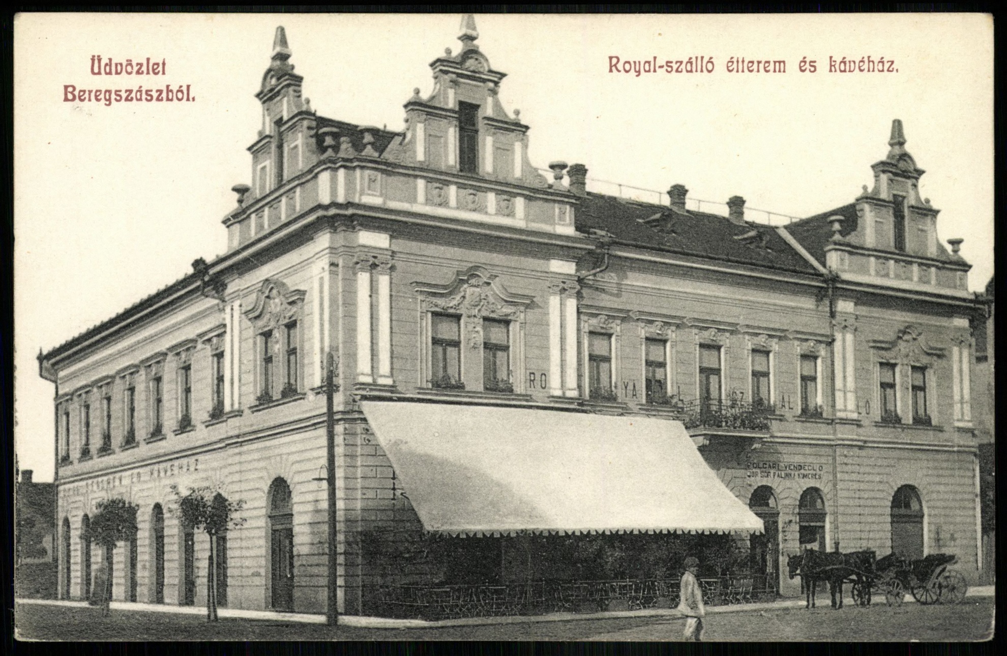 Beregszász Royal szálló étterem és kávéház (Magyar Kereskedelmi és Vendéglátóipari Múzeum CC BY-NC-ND)