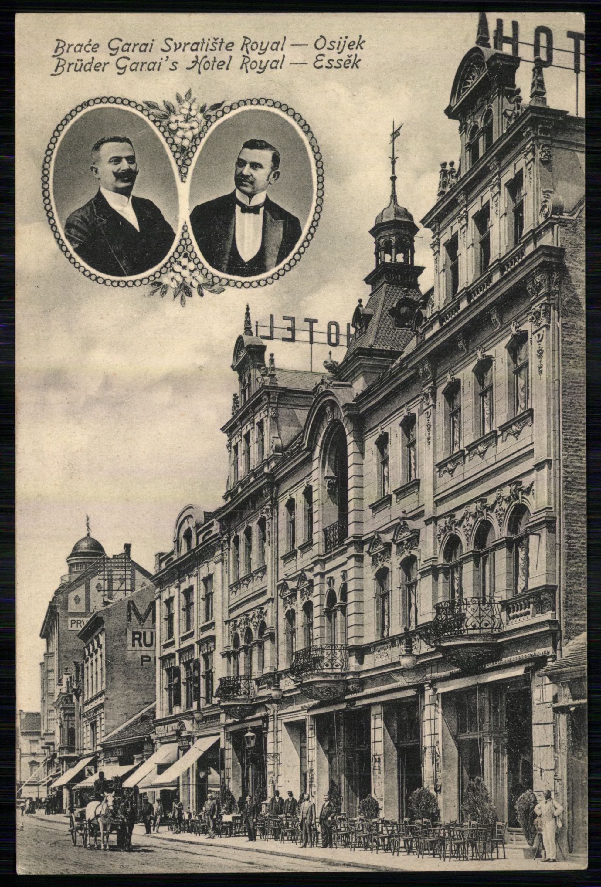 Osijek Hotel Royal. Garai Frigyes és Adolf (Magyar Kereskedelmi és Vendéglátóipari Múzeum CC BY-NC-ND)