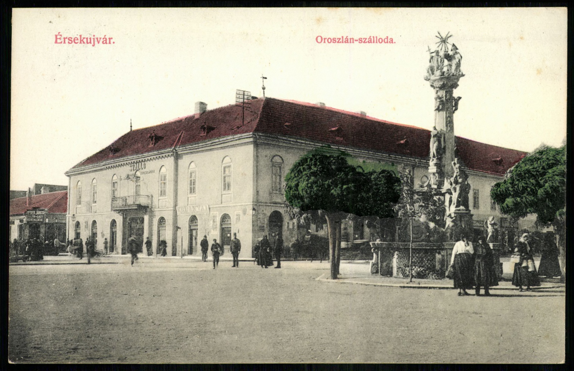 Érsekújvár Oroszlán-szálloda (Magyar Kereskedelmi és Vendéglátóipari Múzeum CC BY-NC-ND)