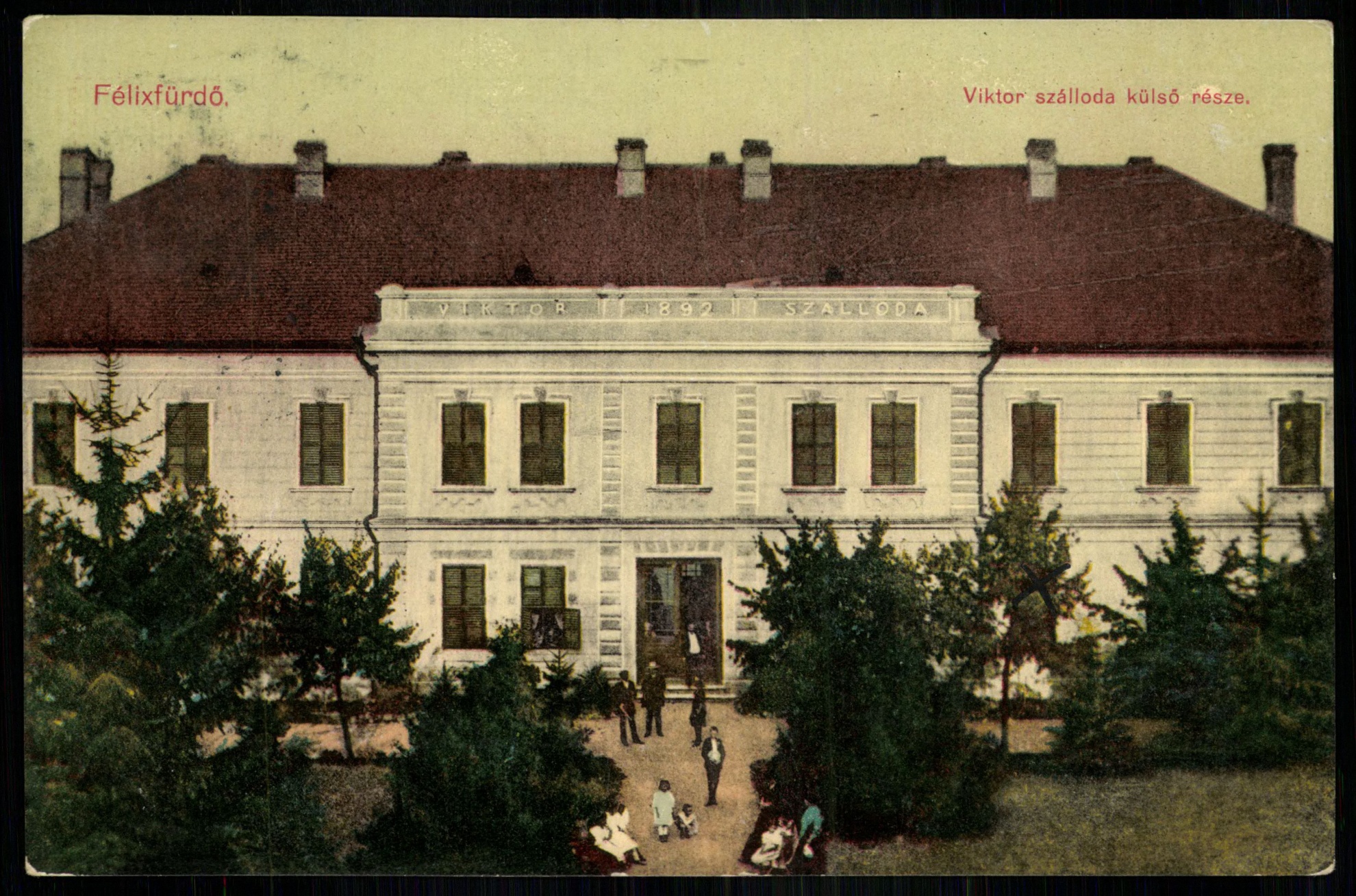 Félixfürdő Viktor-szálloda külső része (Magyar Kereskedelmi és Vendéglátóipari Múzeum CC BY-NC-ND)