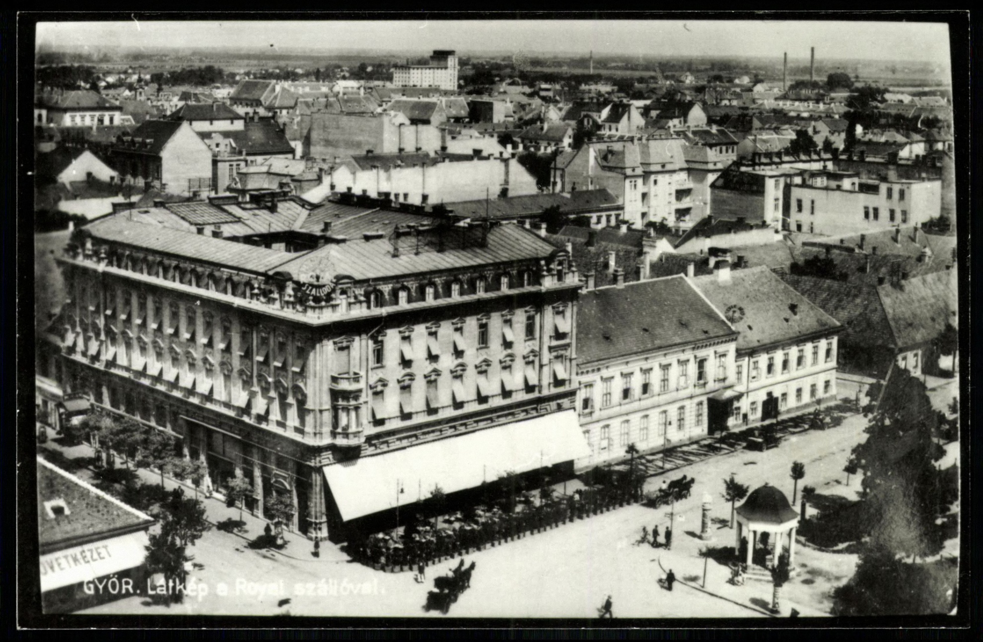 Győr Látkép a Royal szállóval (Magyar Kereskedelmi és Vendéglátóipari Múzeum CC BY-NC-ND)