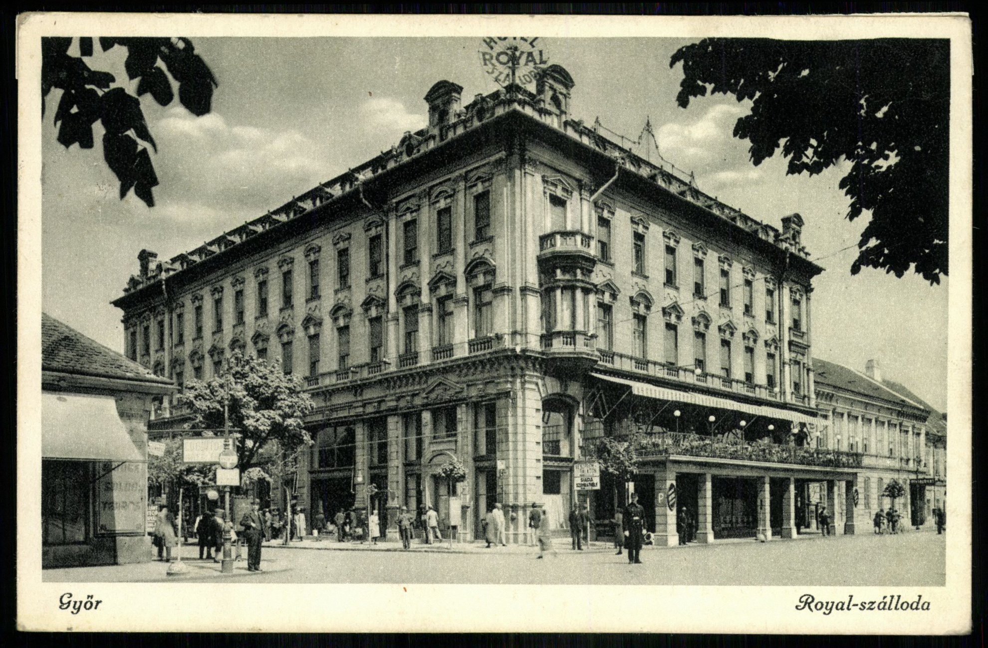 Győr Royal-szálloda (Magyar Kereskedelmi és Vendéglátóipari Múzeum CC BY-NC-ND)