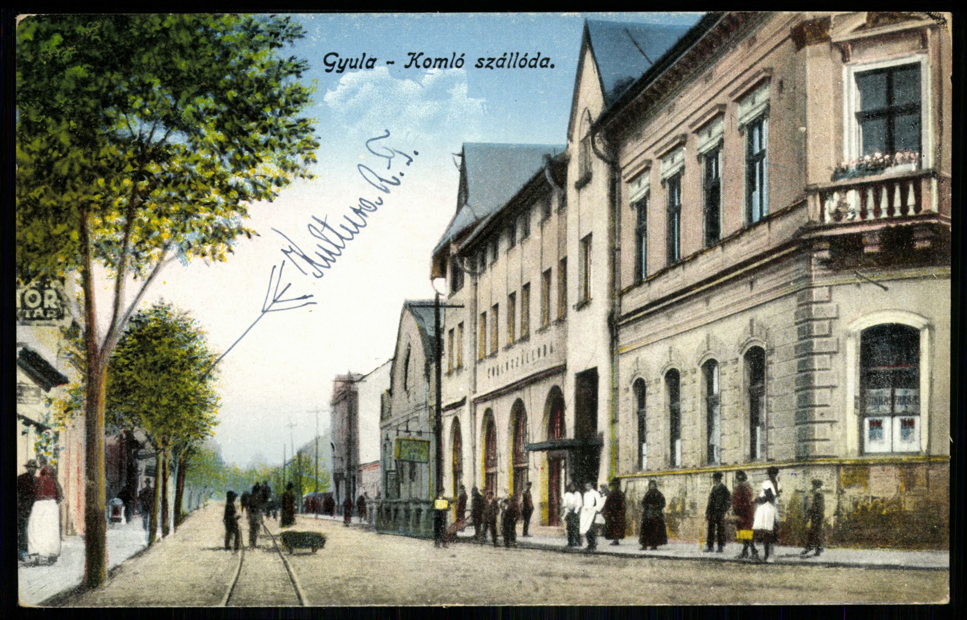 Gyula Komló szálloda (Magyar Kereskedelmi és Vendéglátóipari Múzeum CC BY-NC-ND)