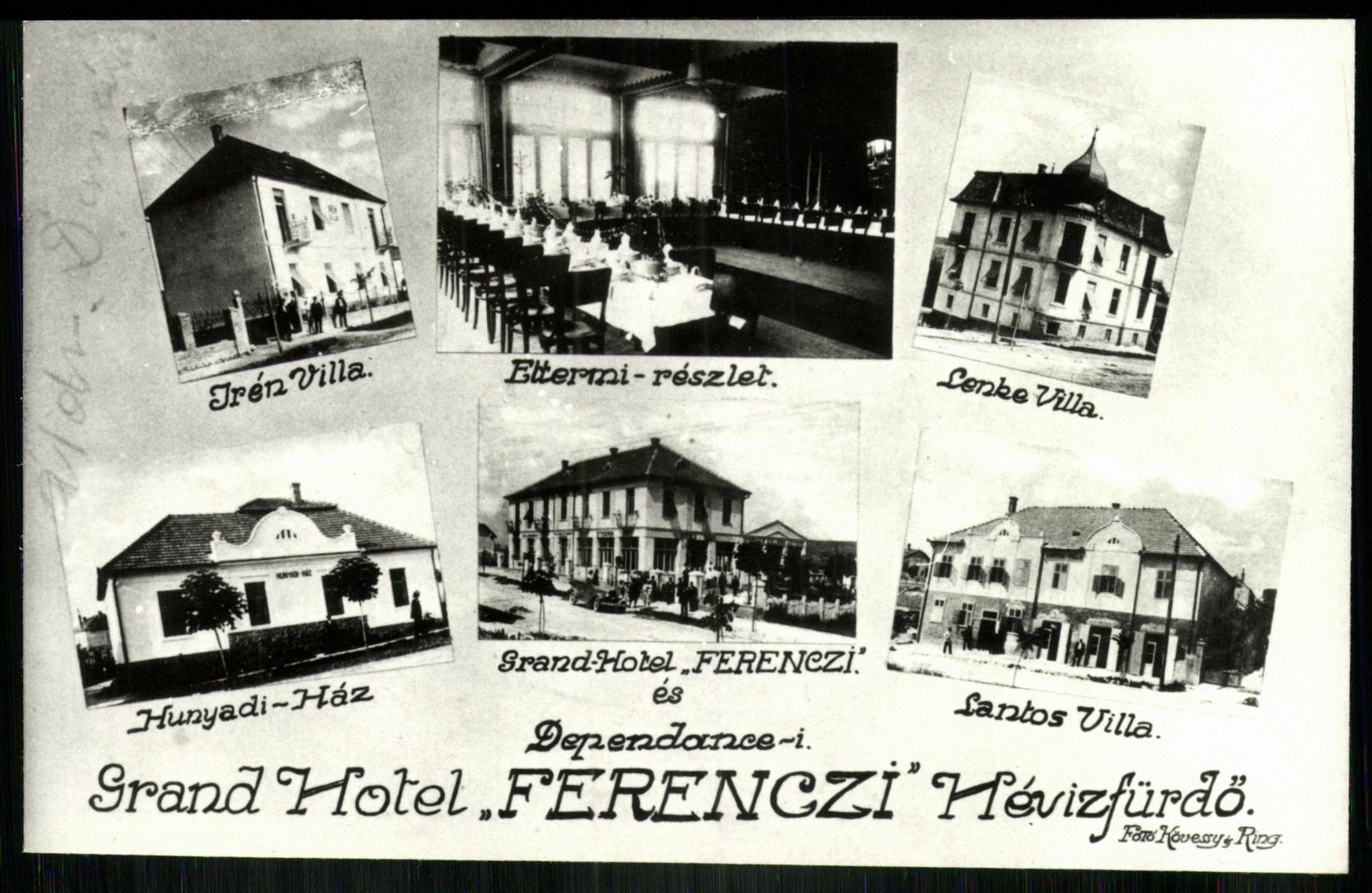 Hévízfürdő Grand Hotel „Ferenczi” (Magyar Kereskedelmi és Vendéglátóipari Múzeum CC BY-NC-ND)