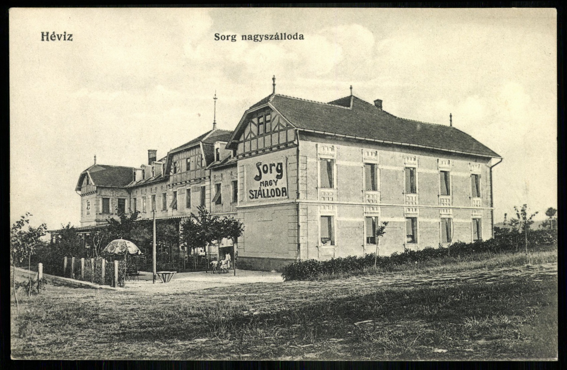 Hévíz Sorg nagyszálloda (Magyar Kereskedelmi és Vendéglátóipari Múzeum CC BY-NC-ND)