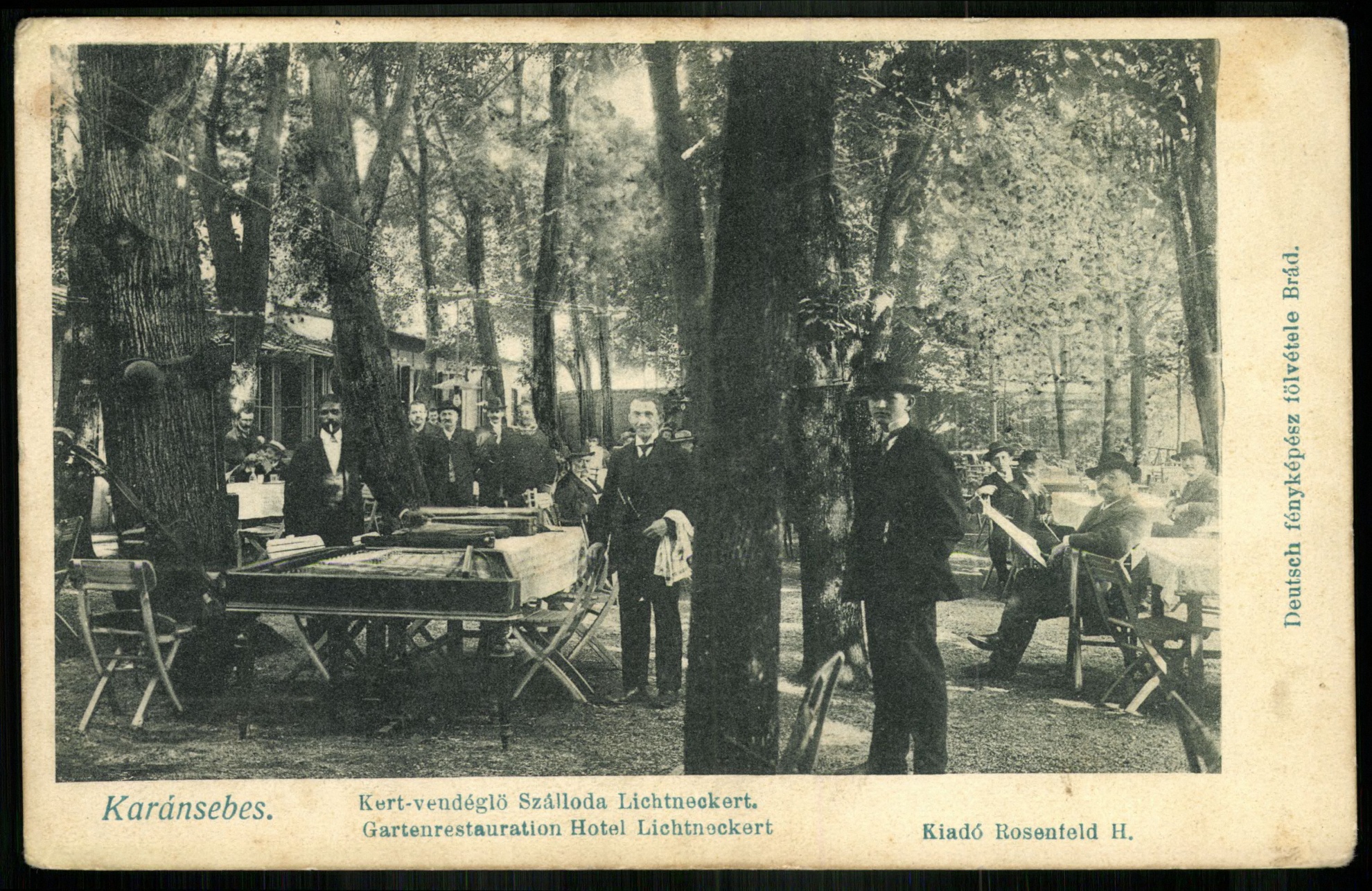 Karánsebes Kert vendéglő Szálloda Lichtneckert (Magyar Kereskedelmi és Vendéglátóipari Múzeum CC BY-NC-ND)