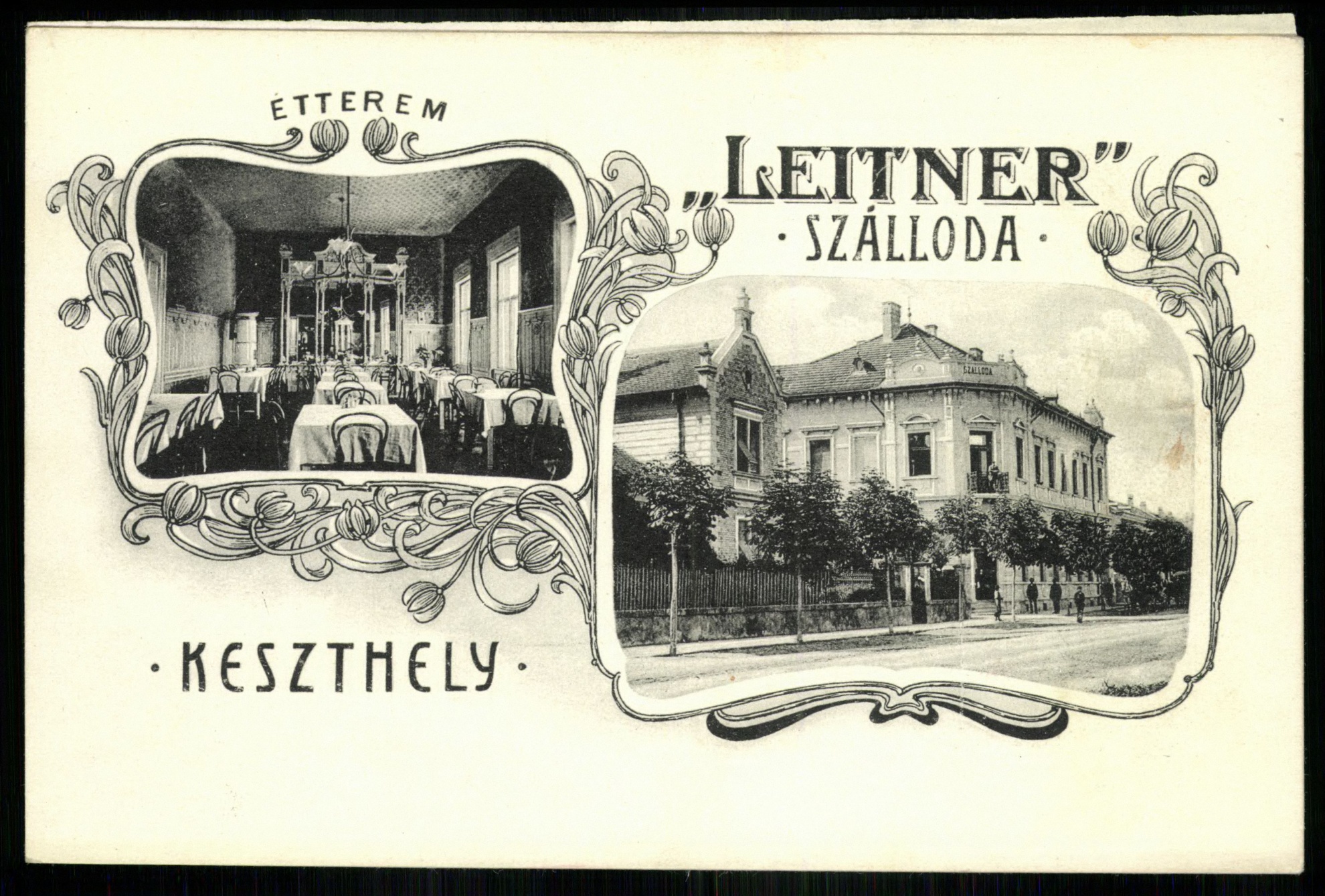 Keszthely „Leitner” Szálloda Étterem (Magyar Kereskedelmi és Vendéglátóipari Múzeum CC BY-NC-ND)