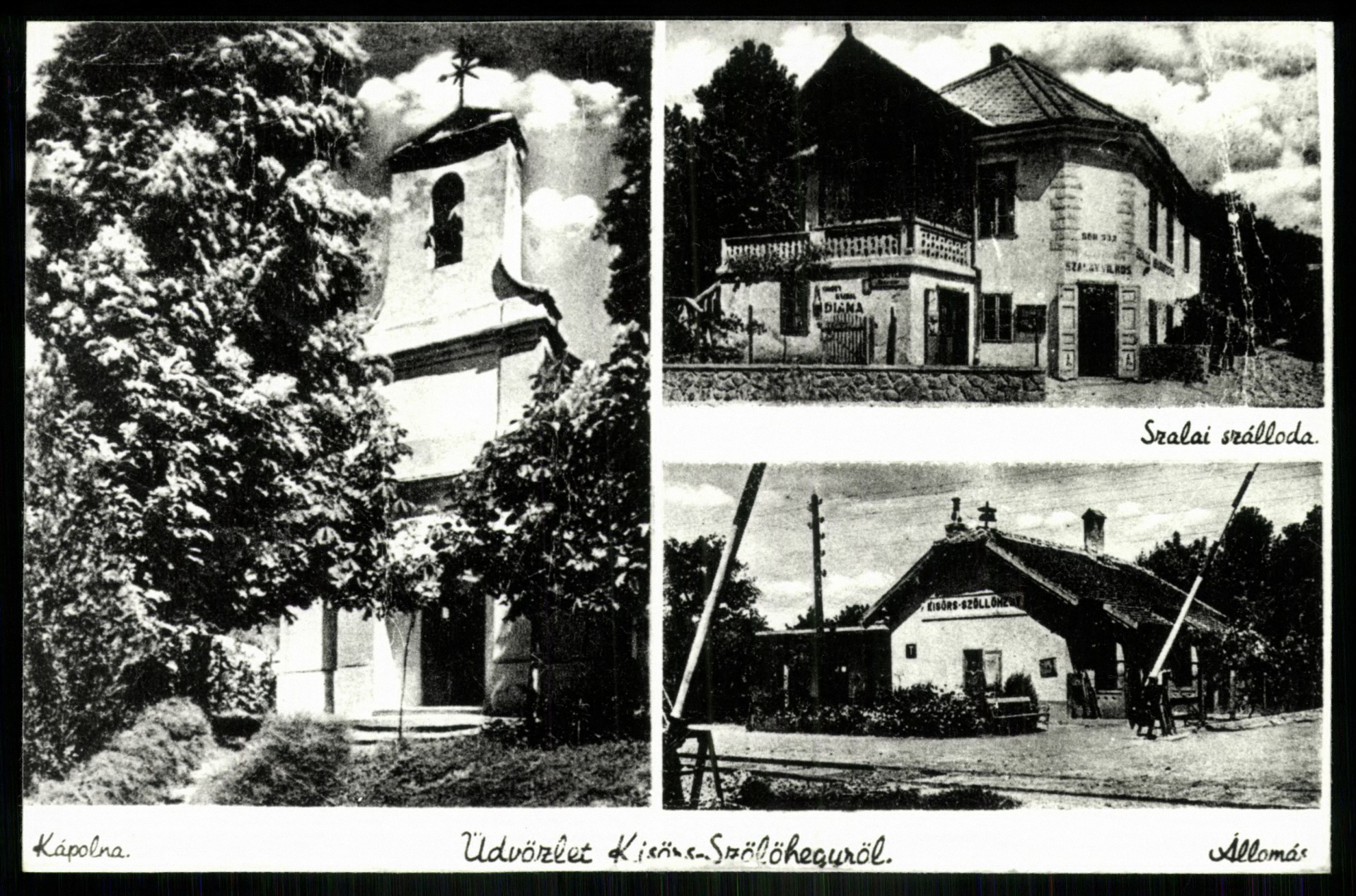 Kisörs-Szőlőhegy Kápolna, Szalai szálloda, Állomás (Magyar Kereskedelmi és Vendéglátóipari Múzeum CC BY-NC-ND)
