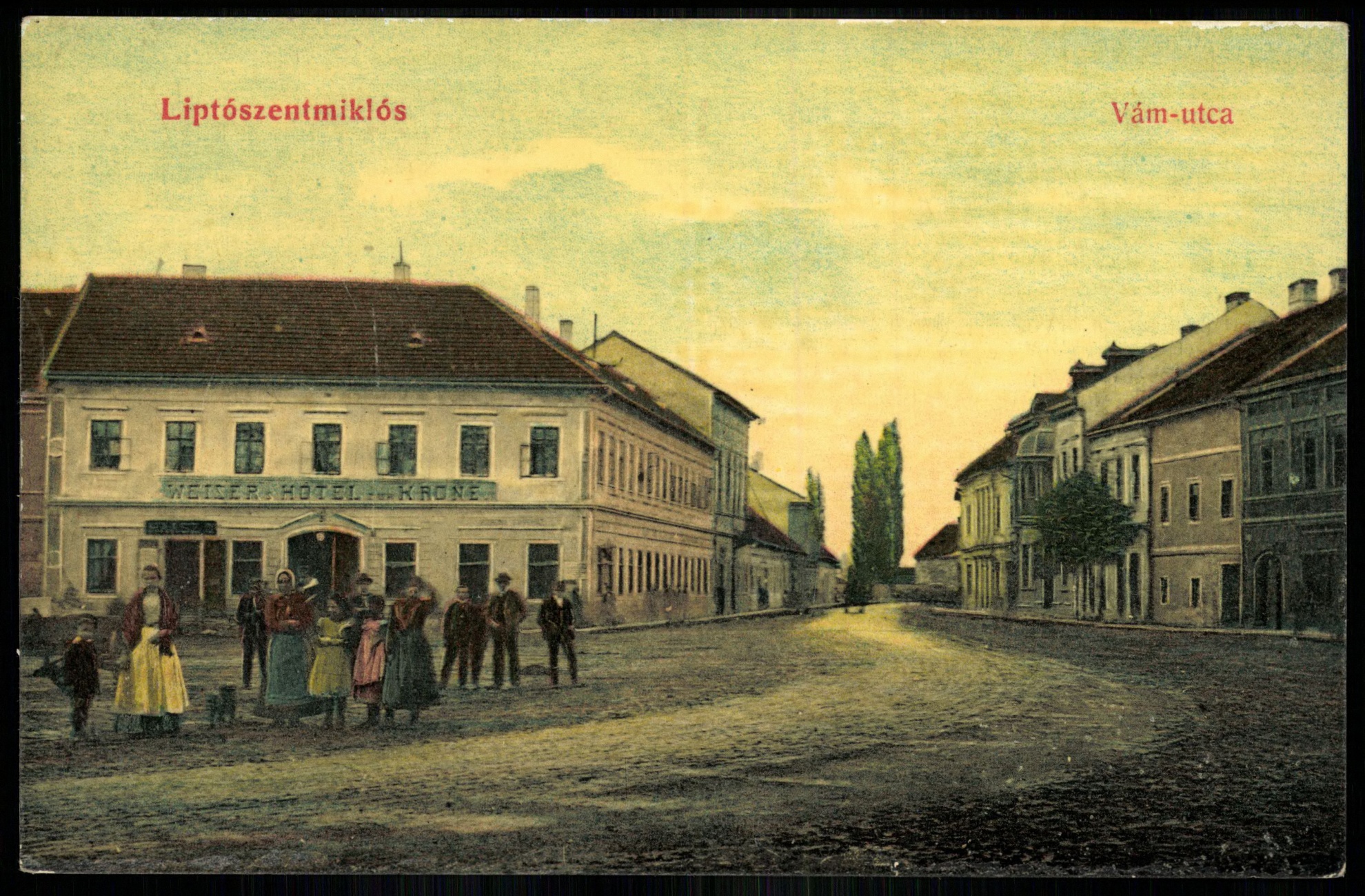 Liptószentmiklós Vám utca (Magyar Kereskedelmi és Vendéglátóipari Múzeum CC BY-NC-ND)