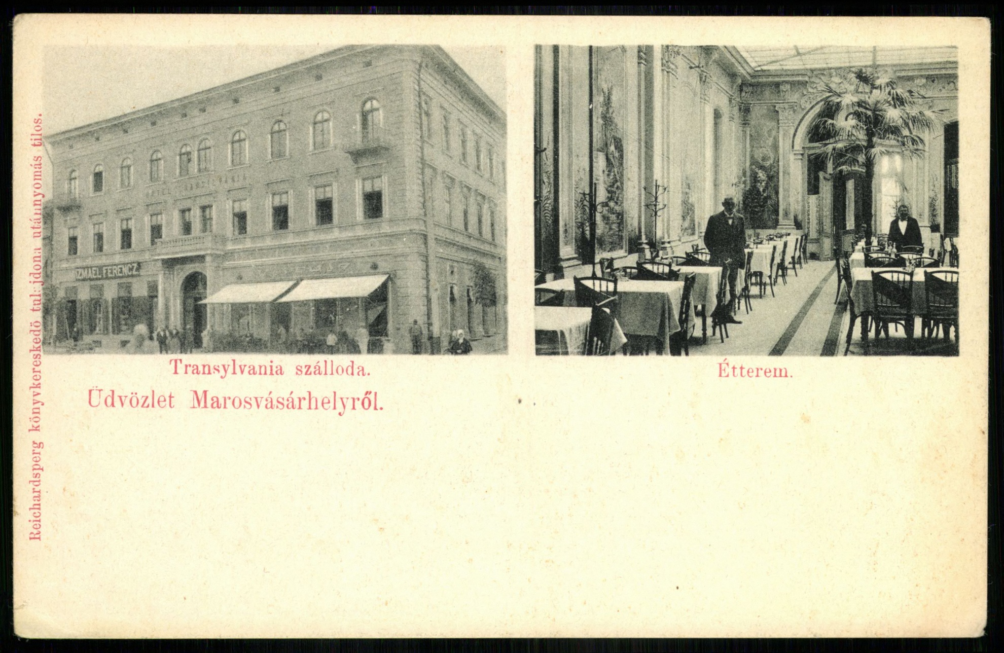 Marosvásárhely Transylvania szálloda, Étterem (Magyar Kereskedelmi és Vendéglátóipari Múzeum CC BY-NC-ND)