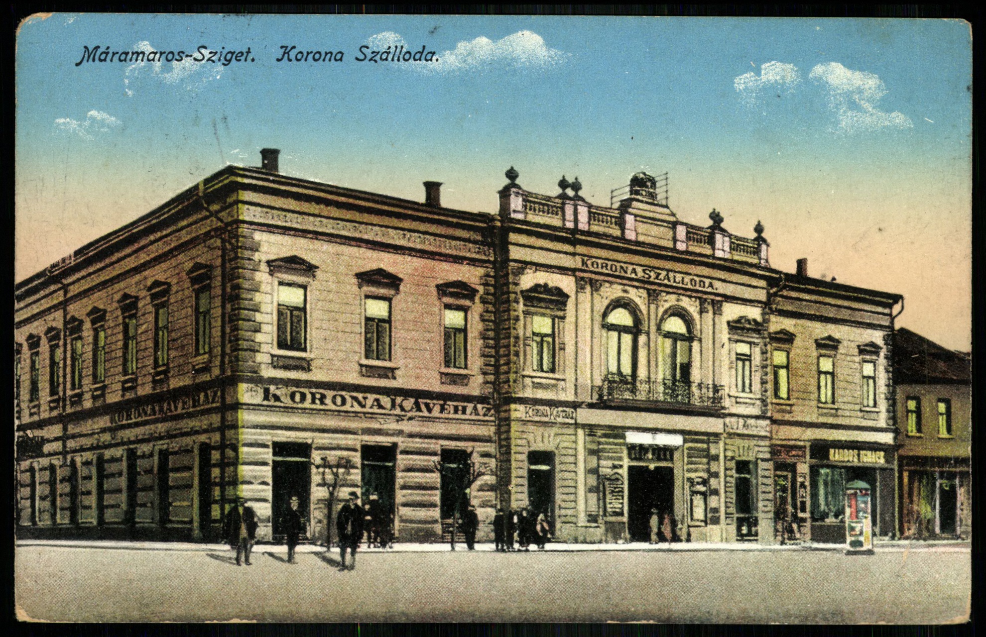 Máramarossziget Korona szálloda (Magyar Kereskedelmi és Vendéglátóipari Múzeum CC BY-NC-ND)