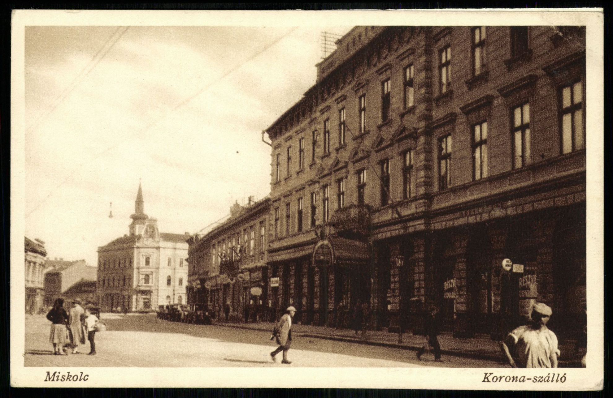 Miskolc Korona szálló (Magyar Kereskedelmi és Vendéglátóipari Múzeum CC BY-NC-ND)