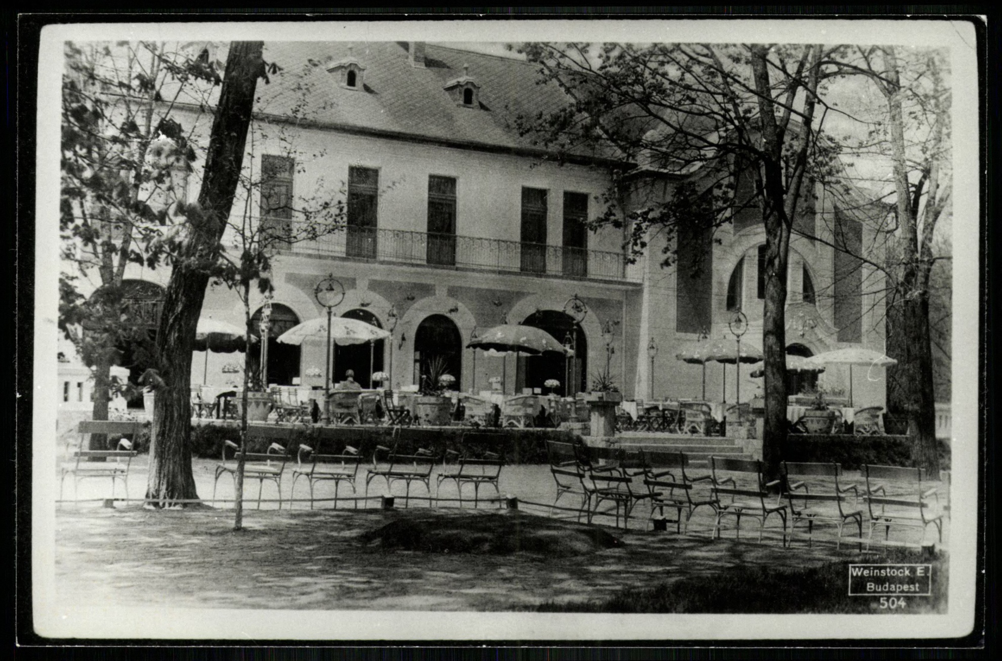 Nyíregyháza. Sóstó-gyógyfürdő; Szálloda terasza (Magyar Kereskedelmi és Vendéglátóipari Múzeum CC BY-NC-ND)