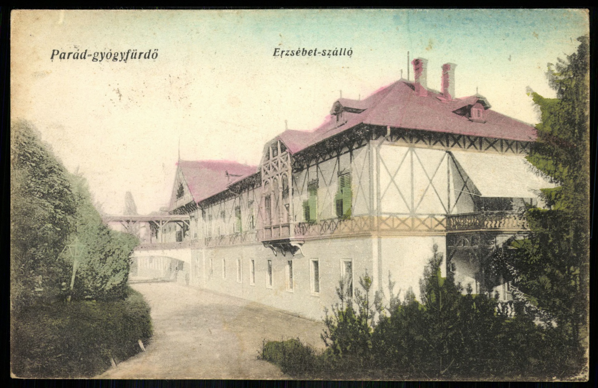 Parád-gyógyfürdő Erzsébet szálló (Magyar Kereskedelmi és Vendéglátóipari Múzeum CC BY-NC-ND)