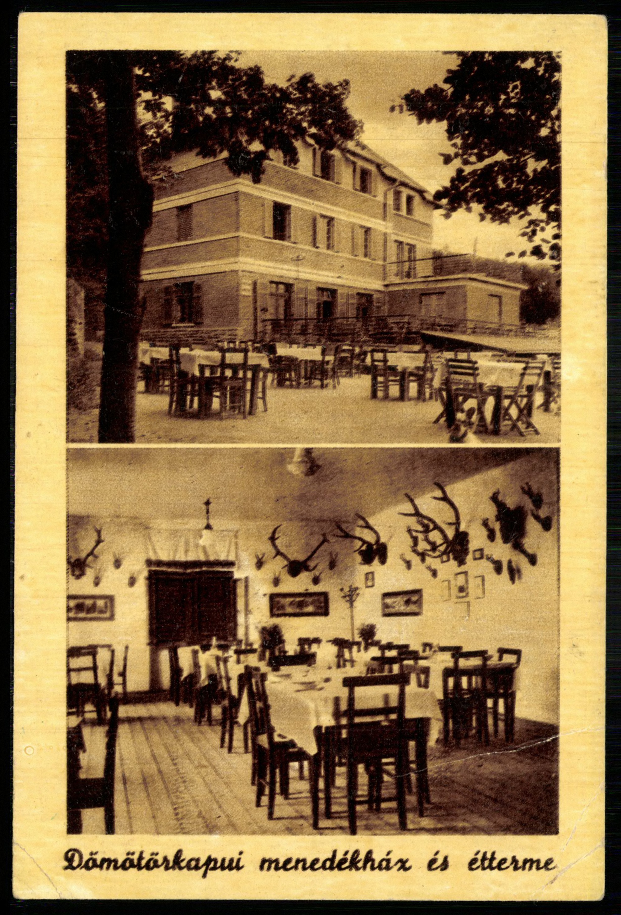 Pécs Dömötörkapui menedékház és étterem (Magyar Kereskedelmi és Vendéglátóipari Múzeum CC BY-NC-ND)
