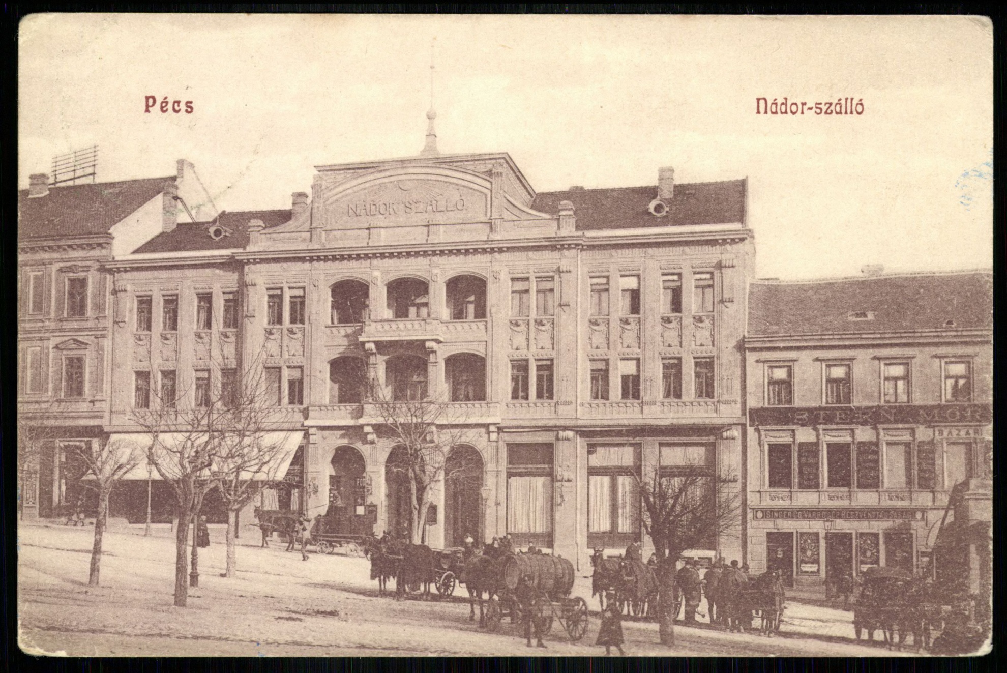 Pécs Nádor szálló (Magyar Kereskedelmi és Vendéglátóipari Múzeum CC BY-NC-ND)