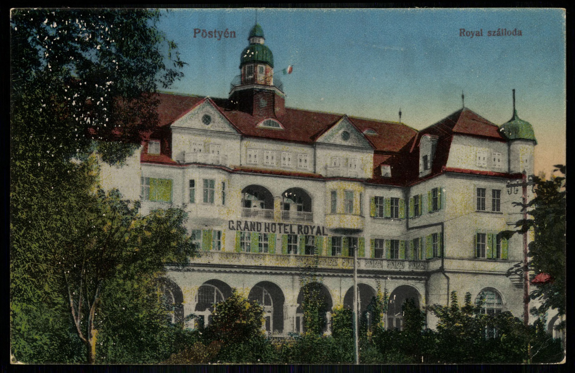 Pöstyén Royal szálloda (Magyar Kereskedelmi és Vendéglátóipari Múzeum CC BY-NC-ND)