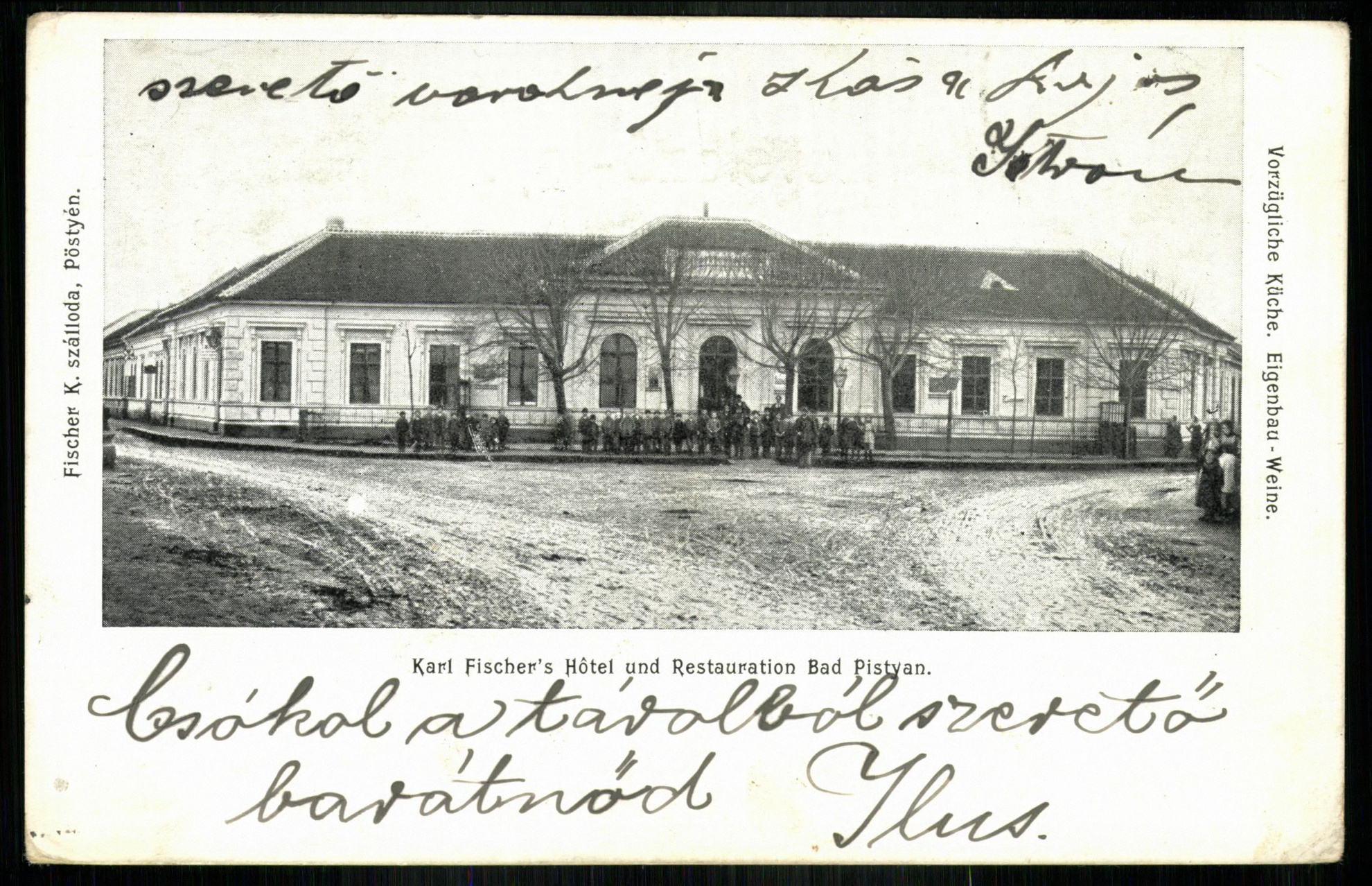 Pöstyénfürdő Firscher K. szálloda (Magyar Kereskedelmi és Vendéglátóipari Múzeum CC BY-NC-ND)