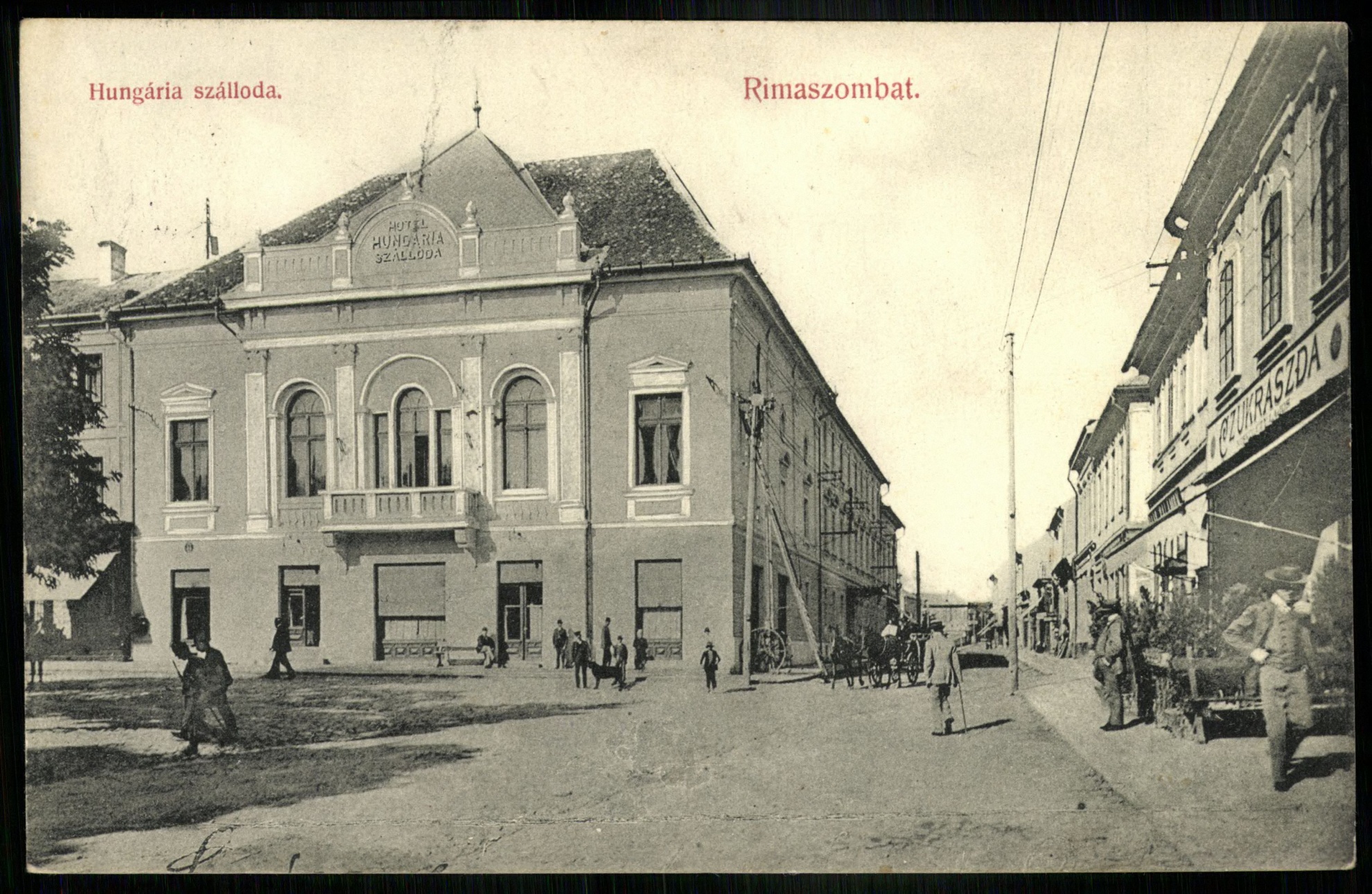 Rimaszombat Hungária szálloda (Magyar Kereskedelmi és Vendéglátóipari Múzeum CC BY-NC-ND)
