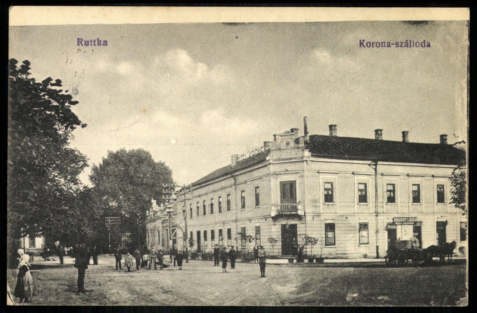 Ruttka Korona szálloda (Magyar Kereskedelmi és Vendéglátóipari Múzeum CC BY-NC-ND)