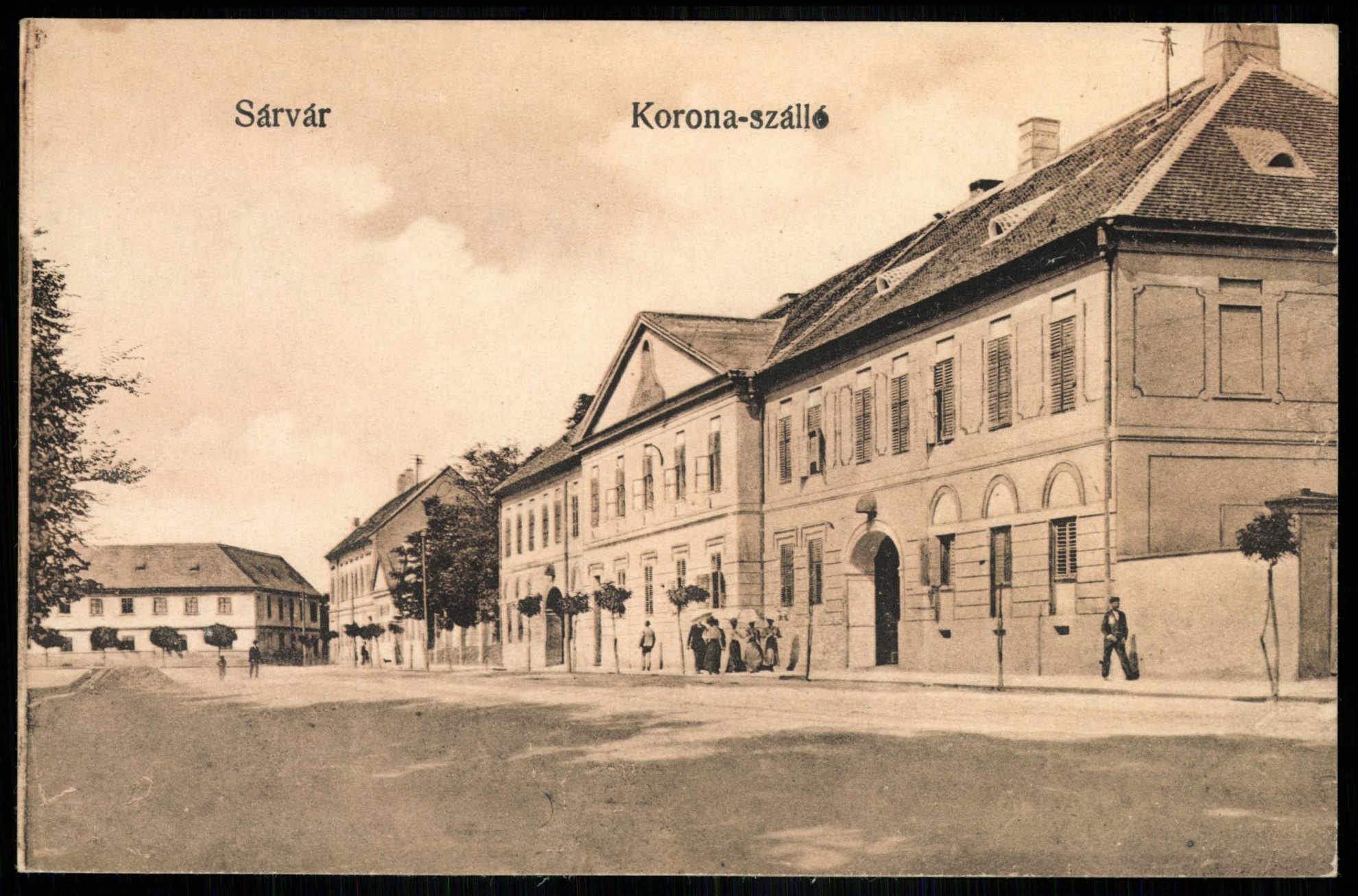 Sárvár Korona szálló (Magyar Kereskedelmi és Vendéglátóipari Múzeum CC BY-NC-ND)