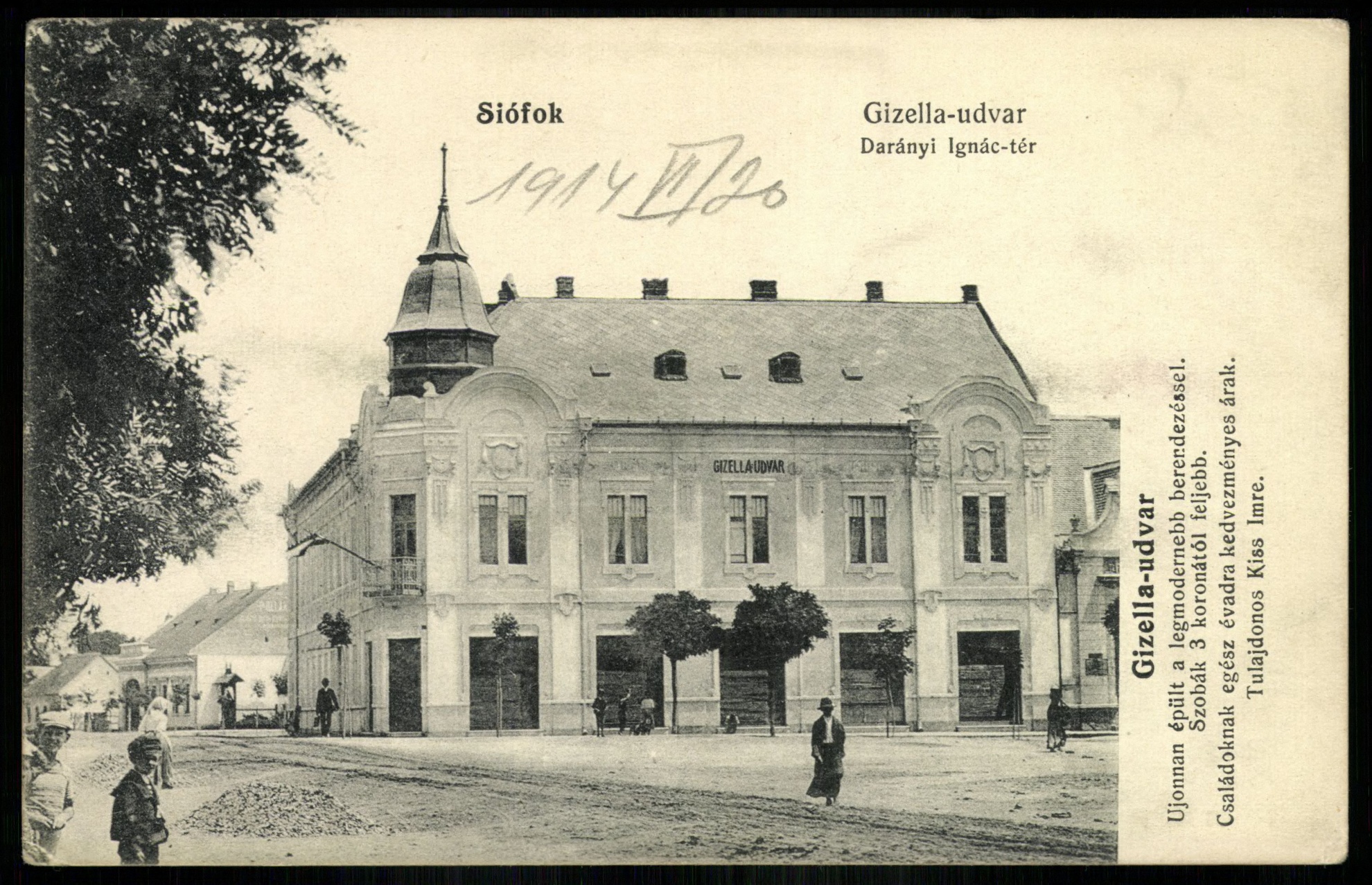Siófok Gizella udvar. Darányi Igánc tér (Magyar Kereskedelmi és Vendéglátóipari Múzeum CC BY-NC-ND)
