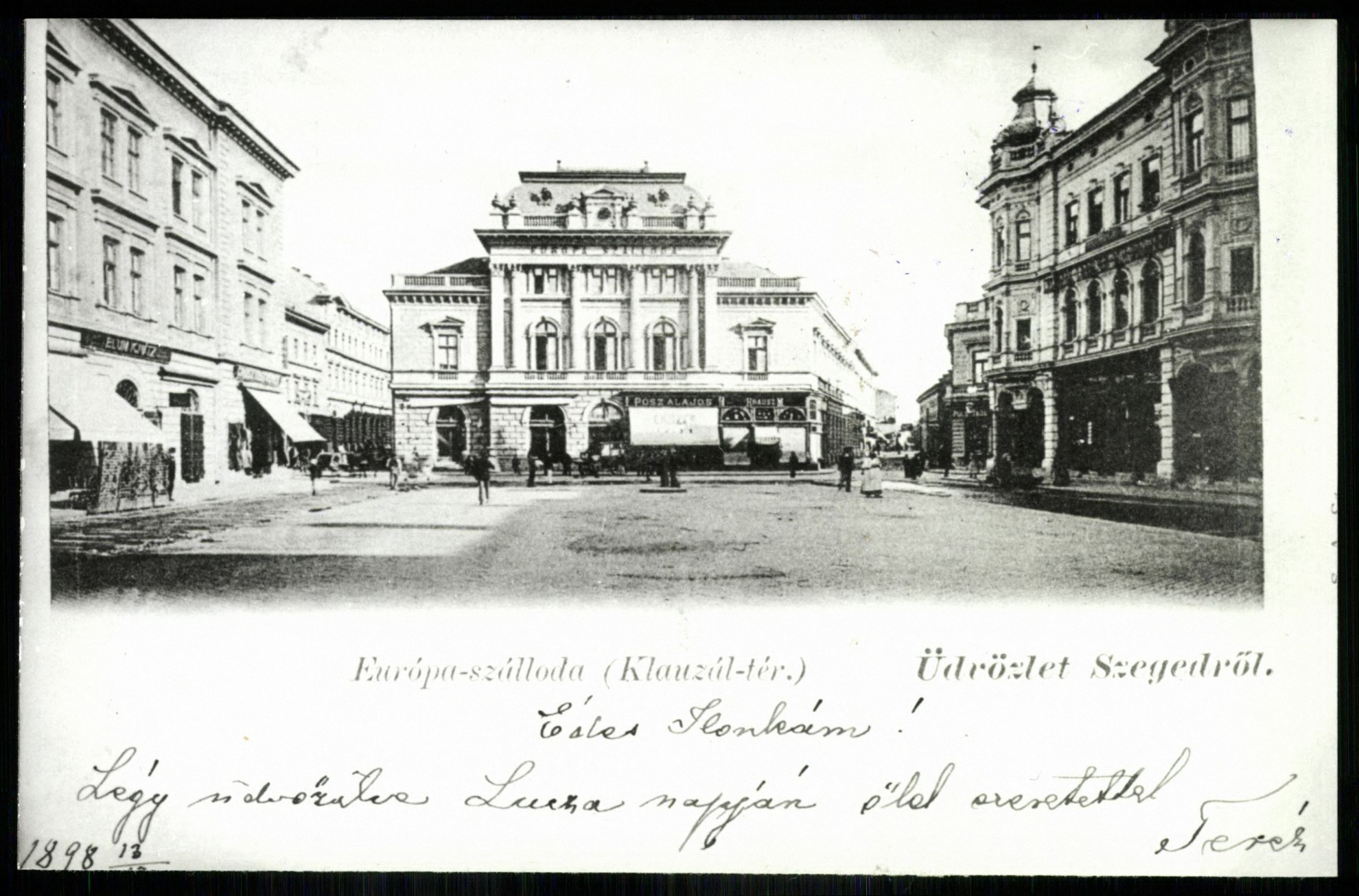 Szeged Európa szálloda (Klauzál tér) (Magyar Kereskedelmi és Vendéglátóipari Múzeum CC BY-NC-ND)
