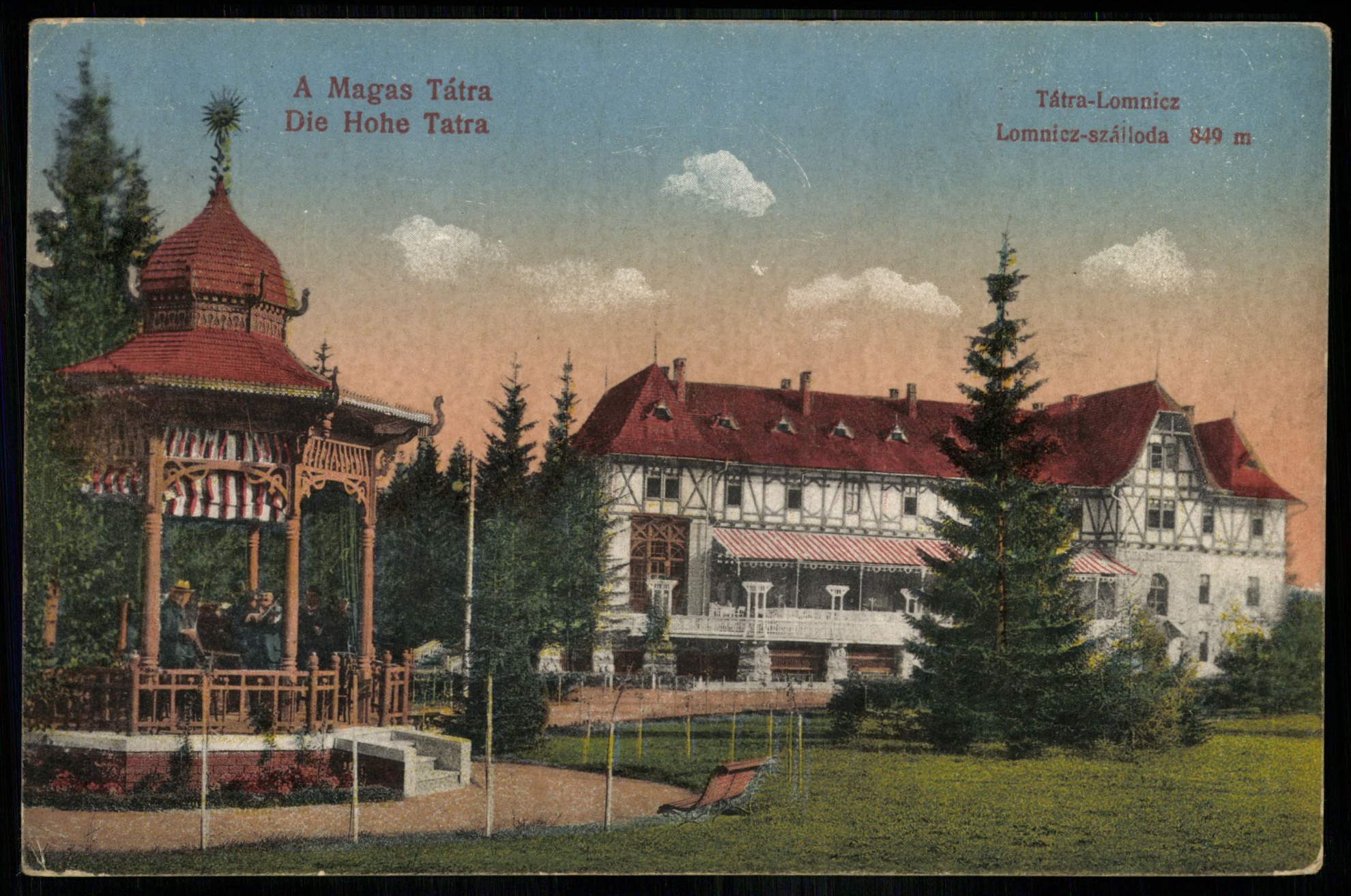 Tátralomnic Lomnic szálloda 849 m (Magyar Kereskedelmi és Vendéglátóipari Múzeum CC BY-NC-ND)