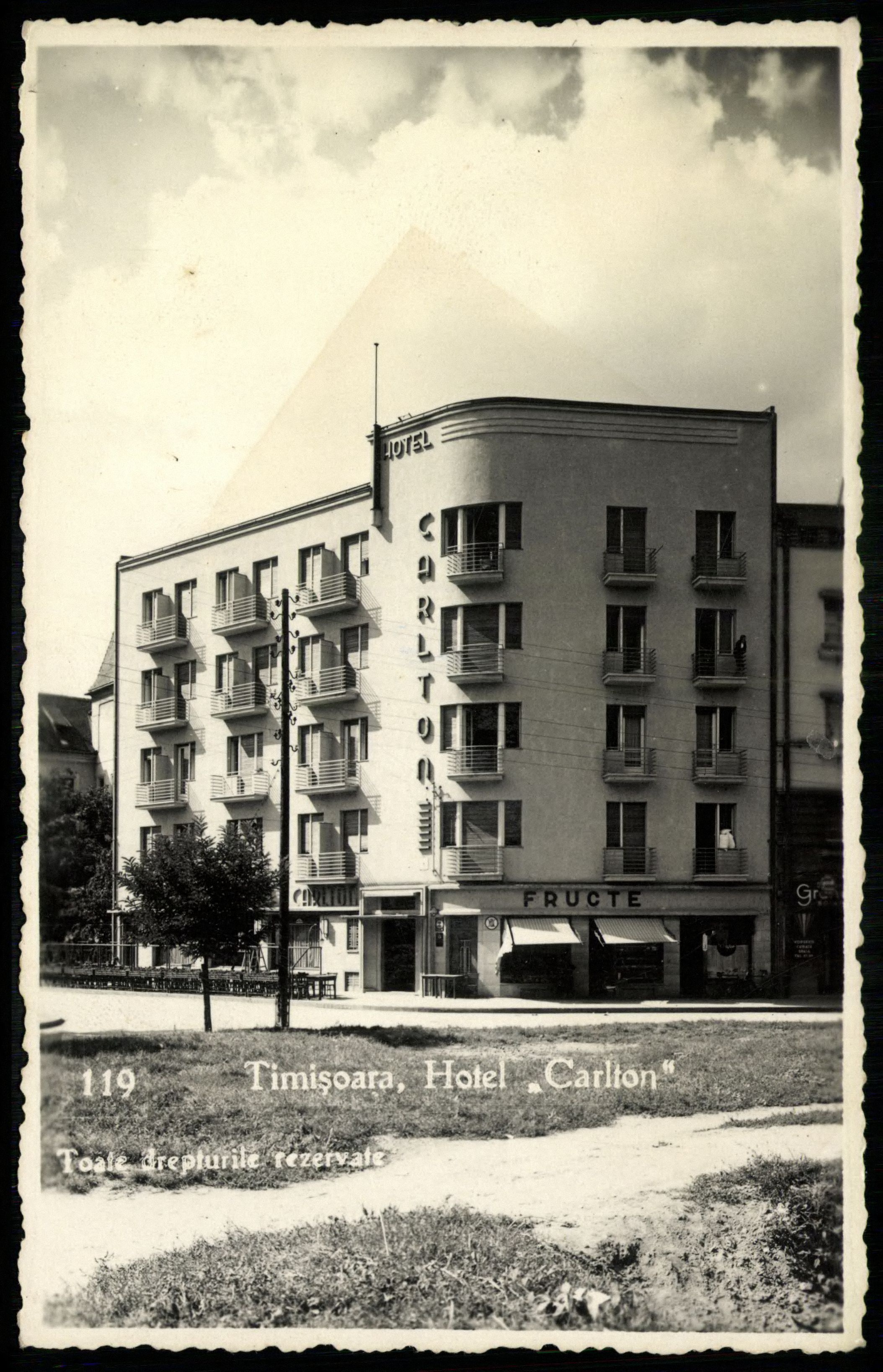Temesvár Hotel „Carlton” (Magyar Kereskedelmi és Vendéglátóipari Múzeum CC BY-NC-ND)