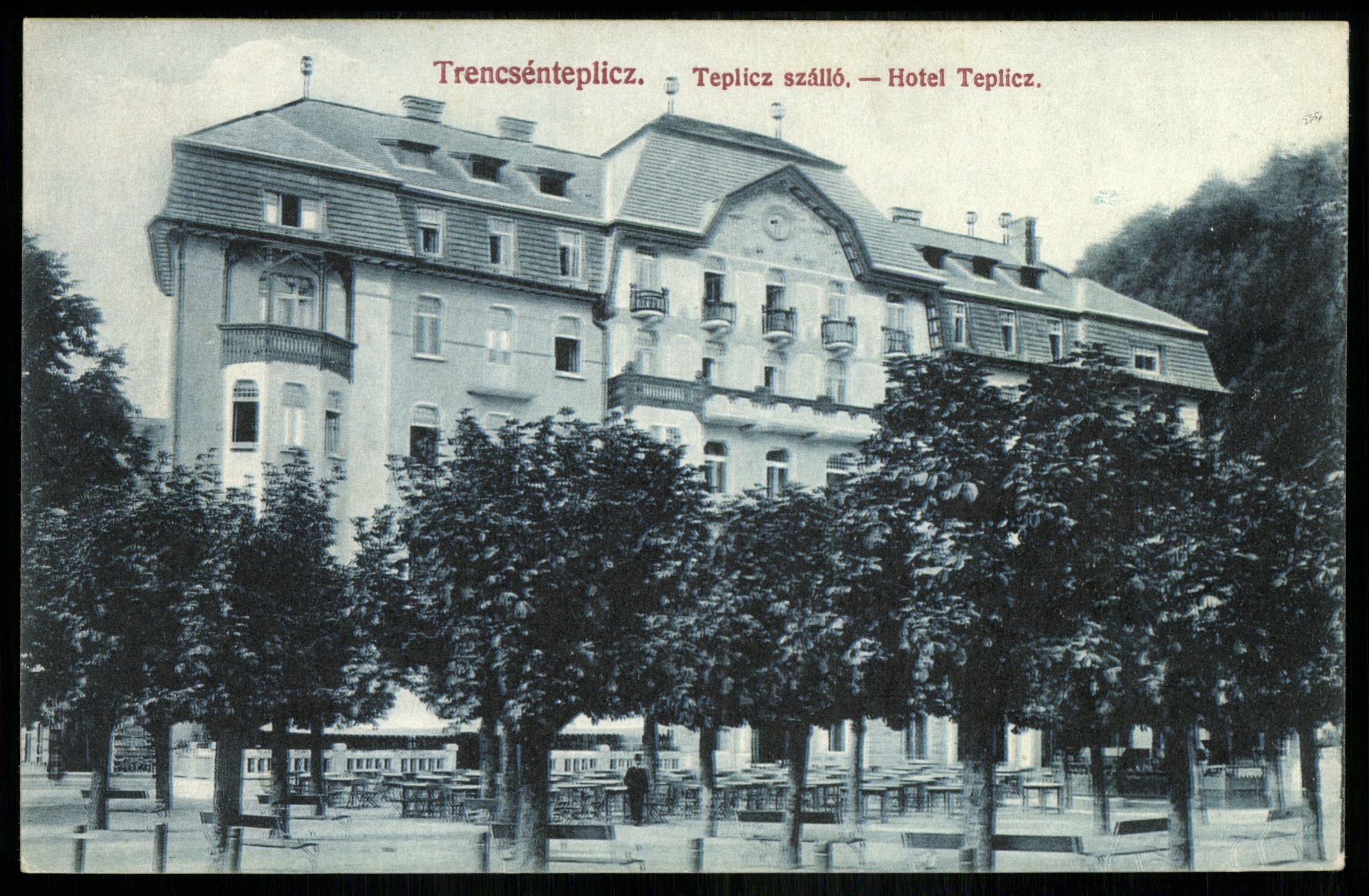 Trencsénteplic Teplic szálló (Magyar Kereskedelmi és Vendéglátóipari Múzeum CC BY-NC-ND)