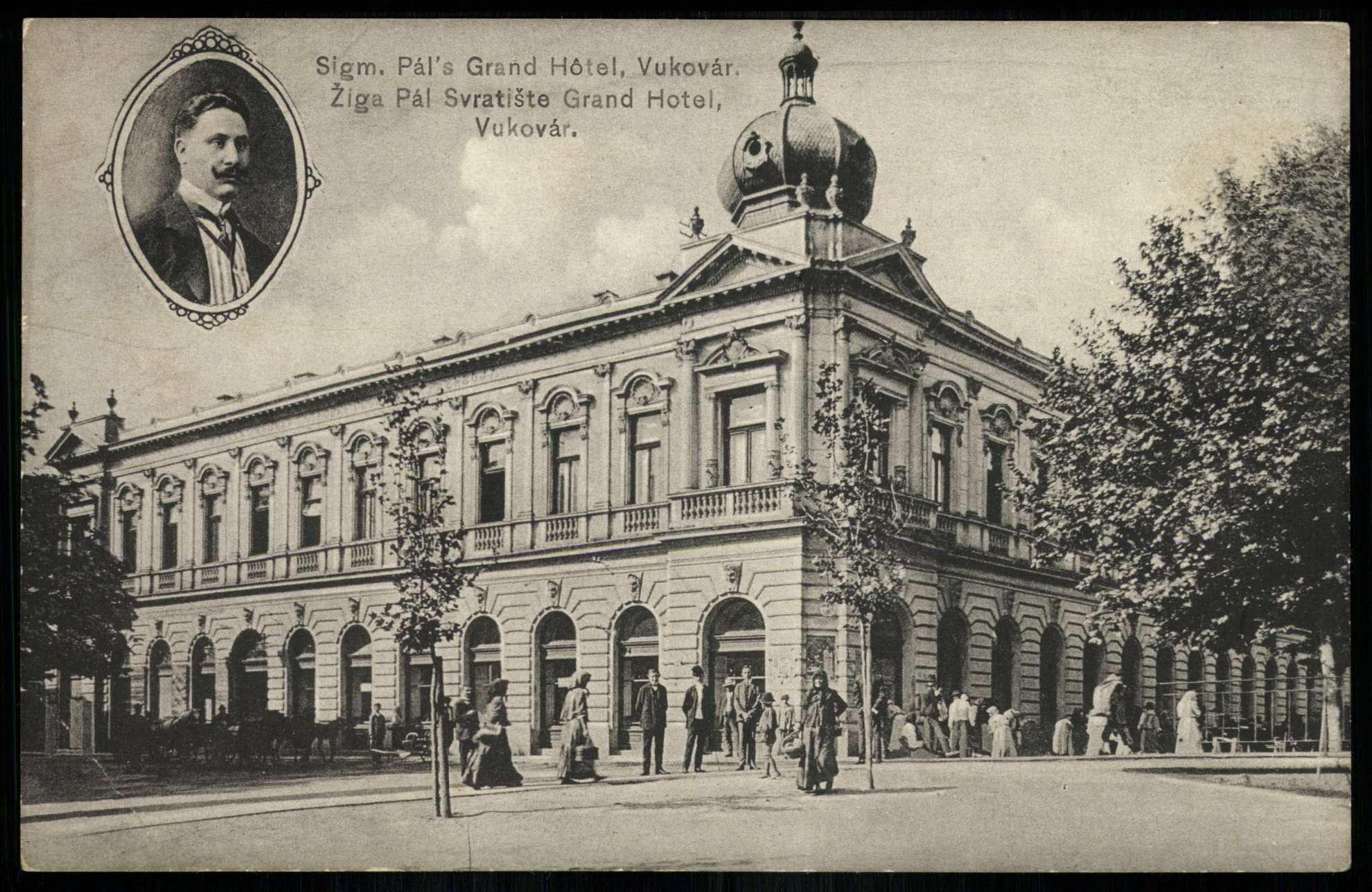 Vukovár Žiga Pál Svratište Grand Hotel (Magyar Kereskedelmi és Vendéglátóipari Múzeum CC BY-NC-ND)