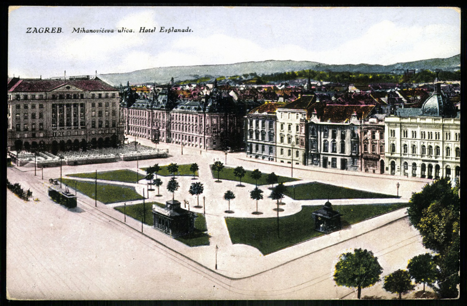 Zágráb Mihanovičeva ulica. Hotel Esplanade (Magyar Kereskedelmi és Vendéglátóipari Múzeum CC BY-NC-ND)