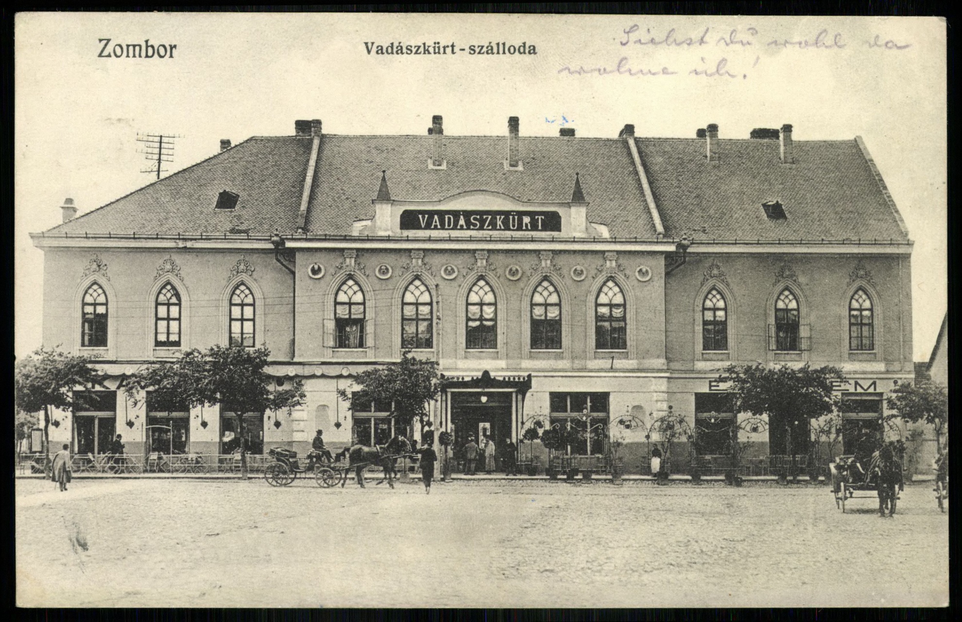 Zombor Vadászkürt Szálloda (Magyar Kereskedelmi és Vendéglátóipari Múzeum CC BY-NC-ND)