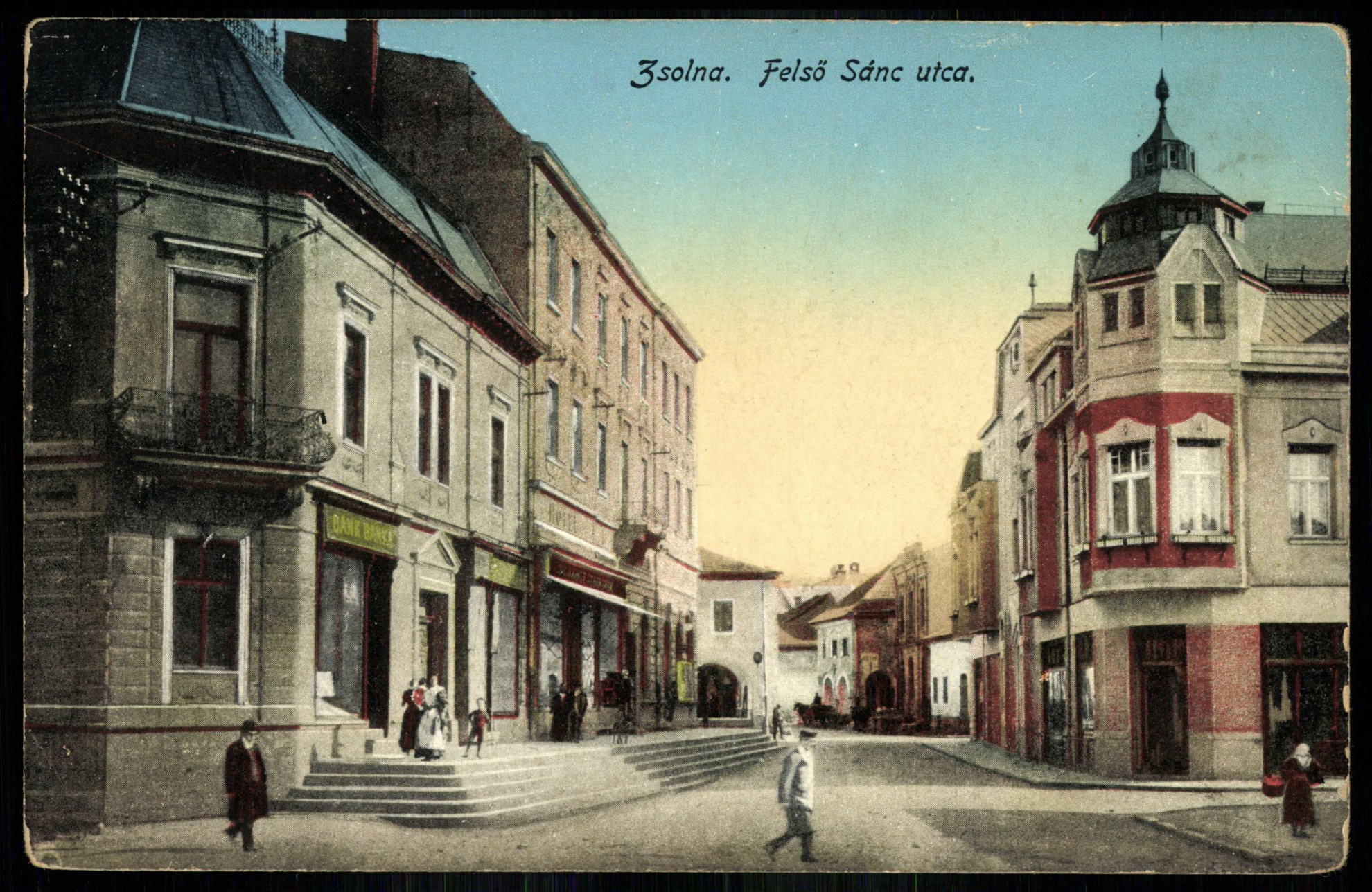 Zsolna Fő tér. Szálló-Hotel (Magyar Kereskedelmi és Vendéglátóipari Múzeum CC BY-NC-ND)